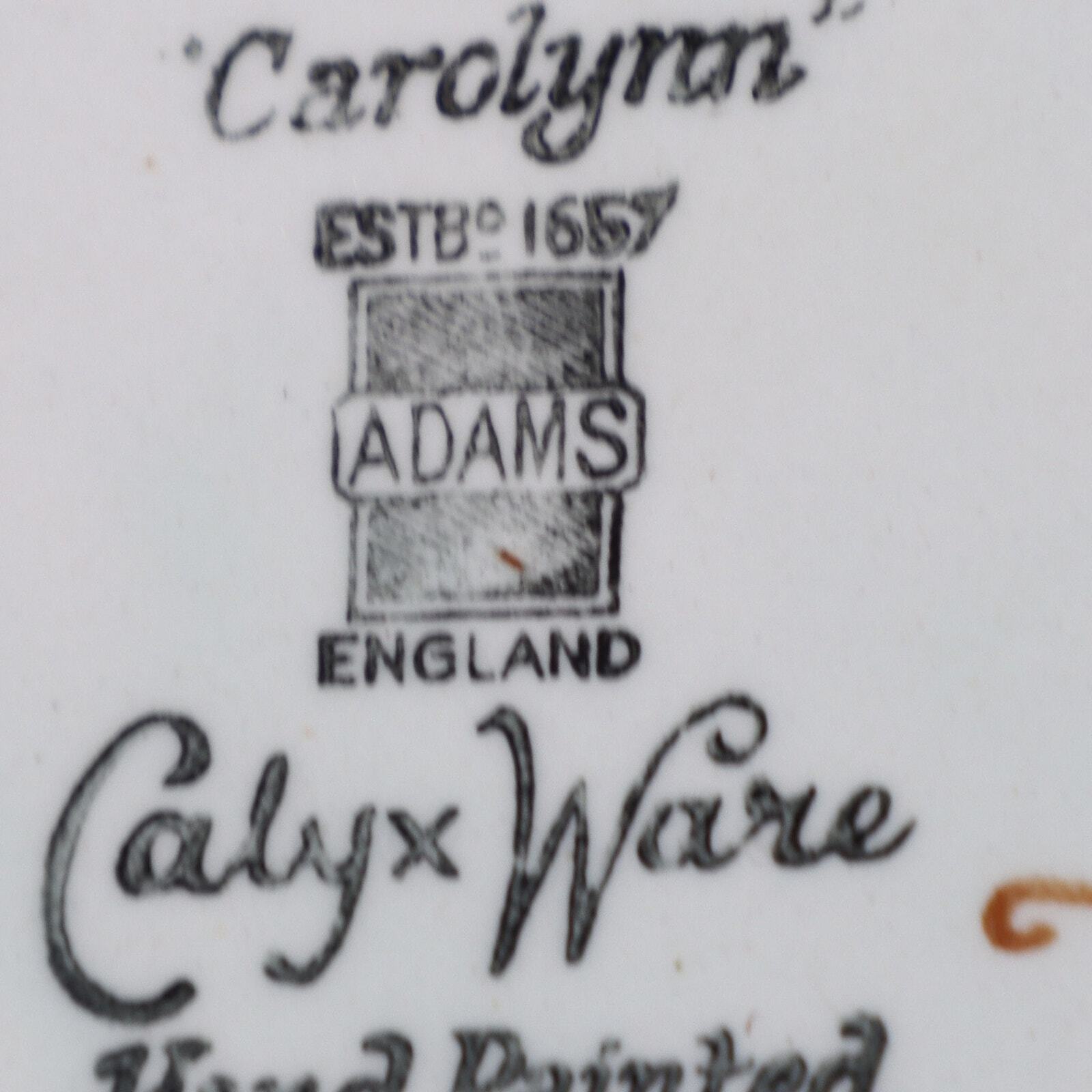 Adams Carolynn Calyx Ware Floral Vase Ironstone Cachepot 1900-40 Antique