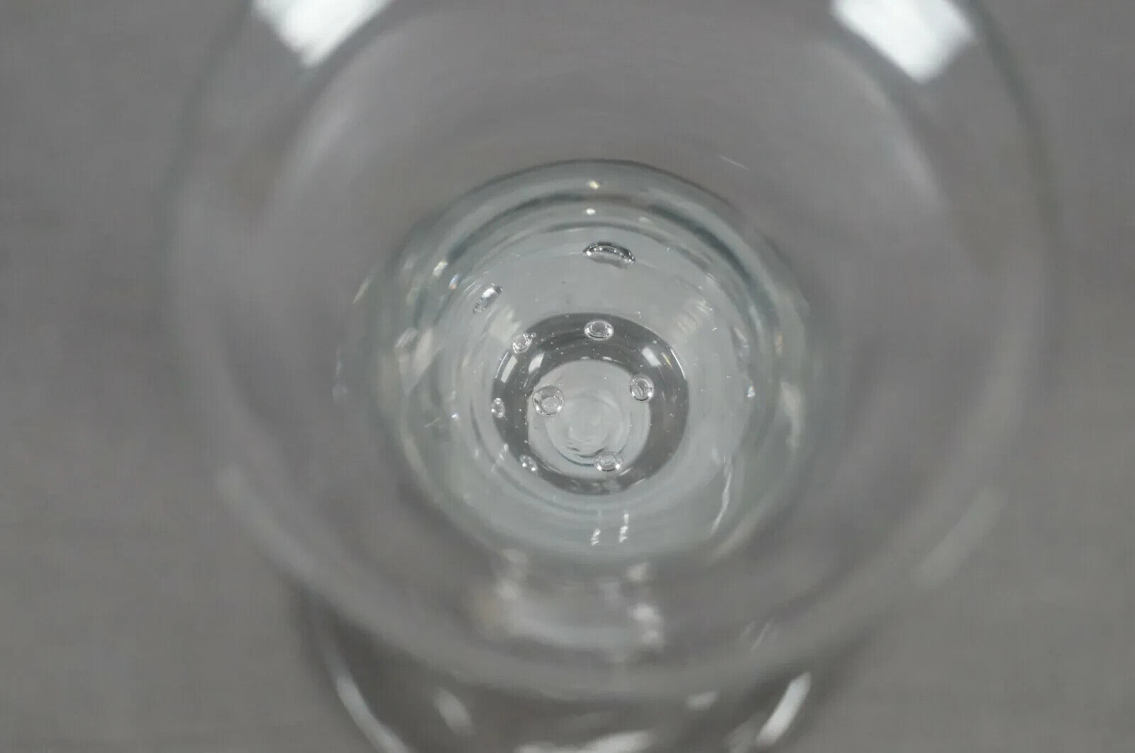 18th Century Continental Flint Glass Double Opaque Twist Controlled Bubble Wine