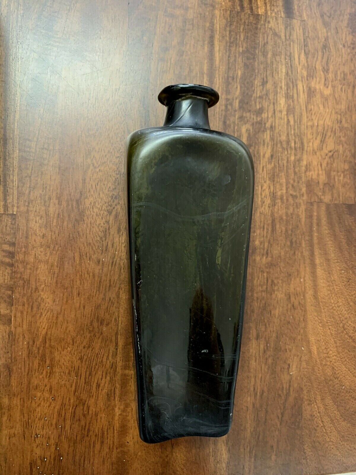 STUNNING SET OF 7 1700s AUTHENTIC HAND BLOWN GLASS "CASE GIN" BOTTLES