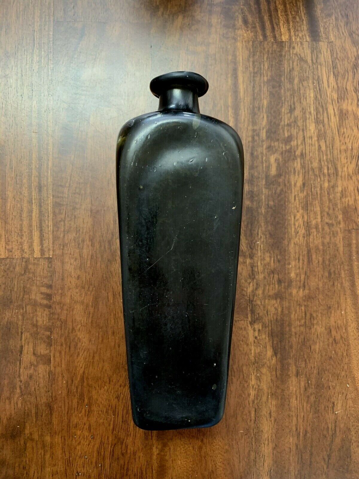 STUNNING SET OF 7 1700s AUTHENTIC HAND BLOWN GLASS "CASE GIN" BOTTLES