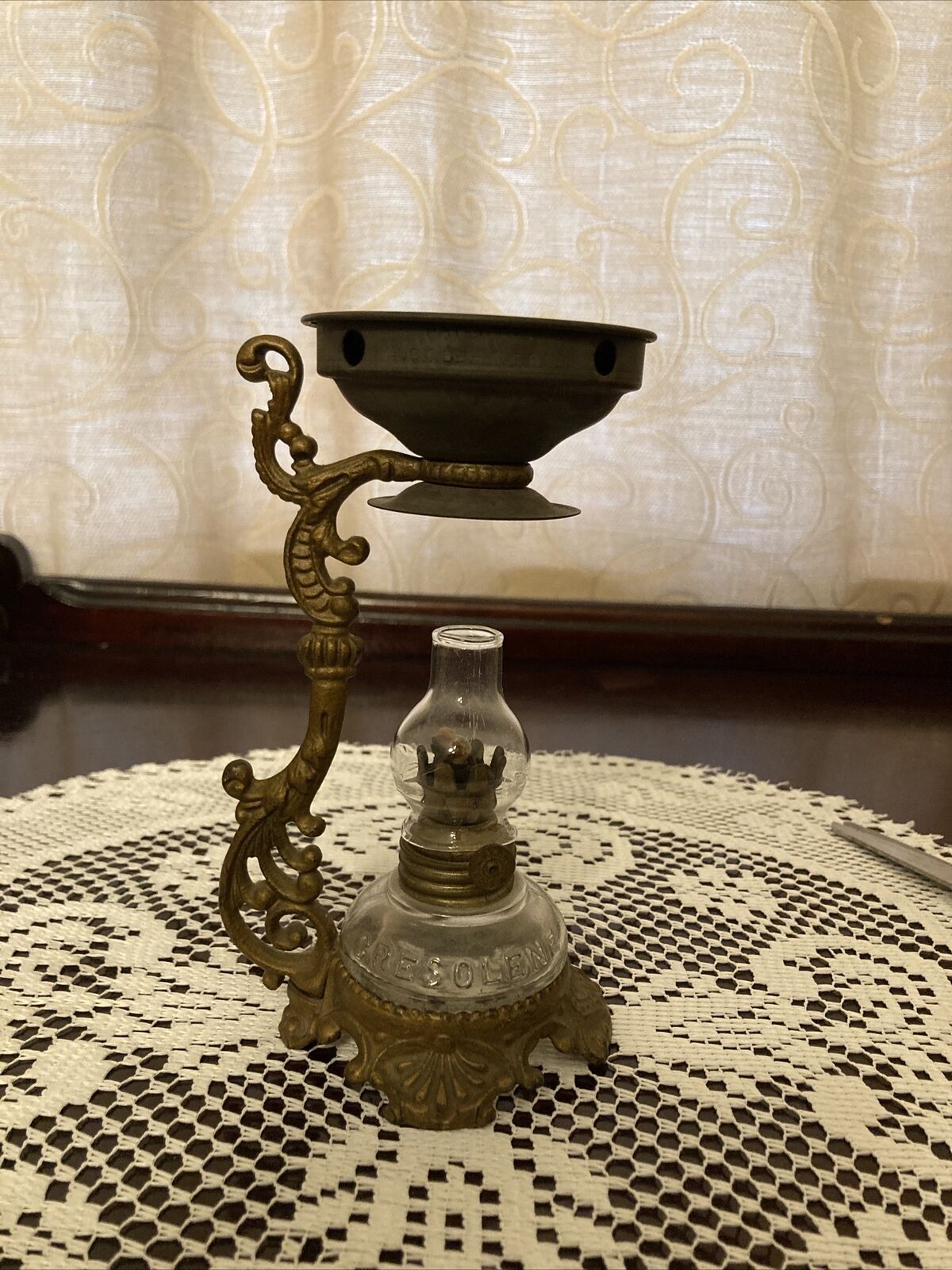 Antique 1800’s Vapo Cresolene Vaporizer Miniature Oil Lamp Vaporizer