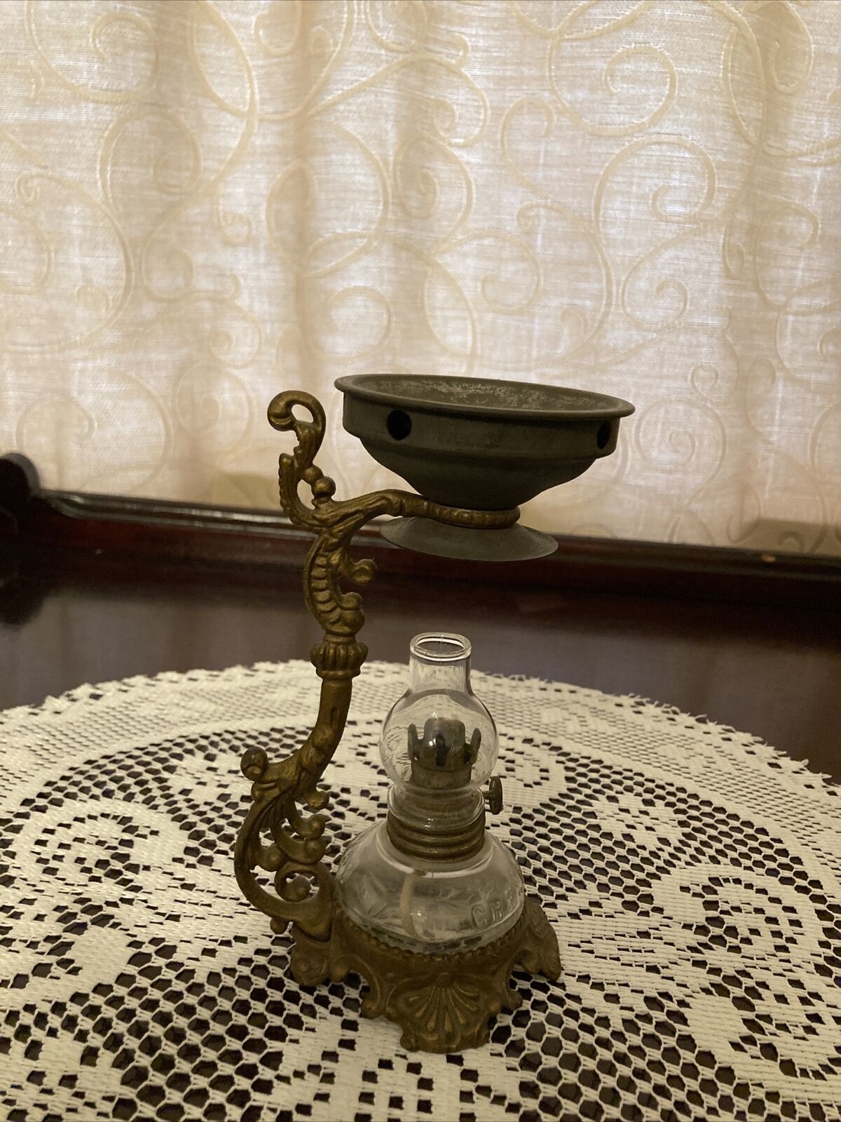 Antique 1800’s Vapo Cresolene Vaporizer Miniature Oil Lamp Vaporizer