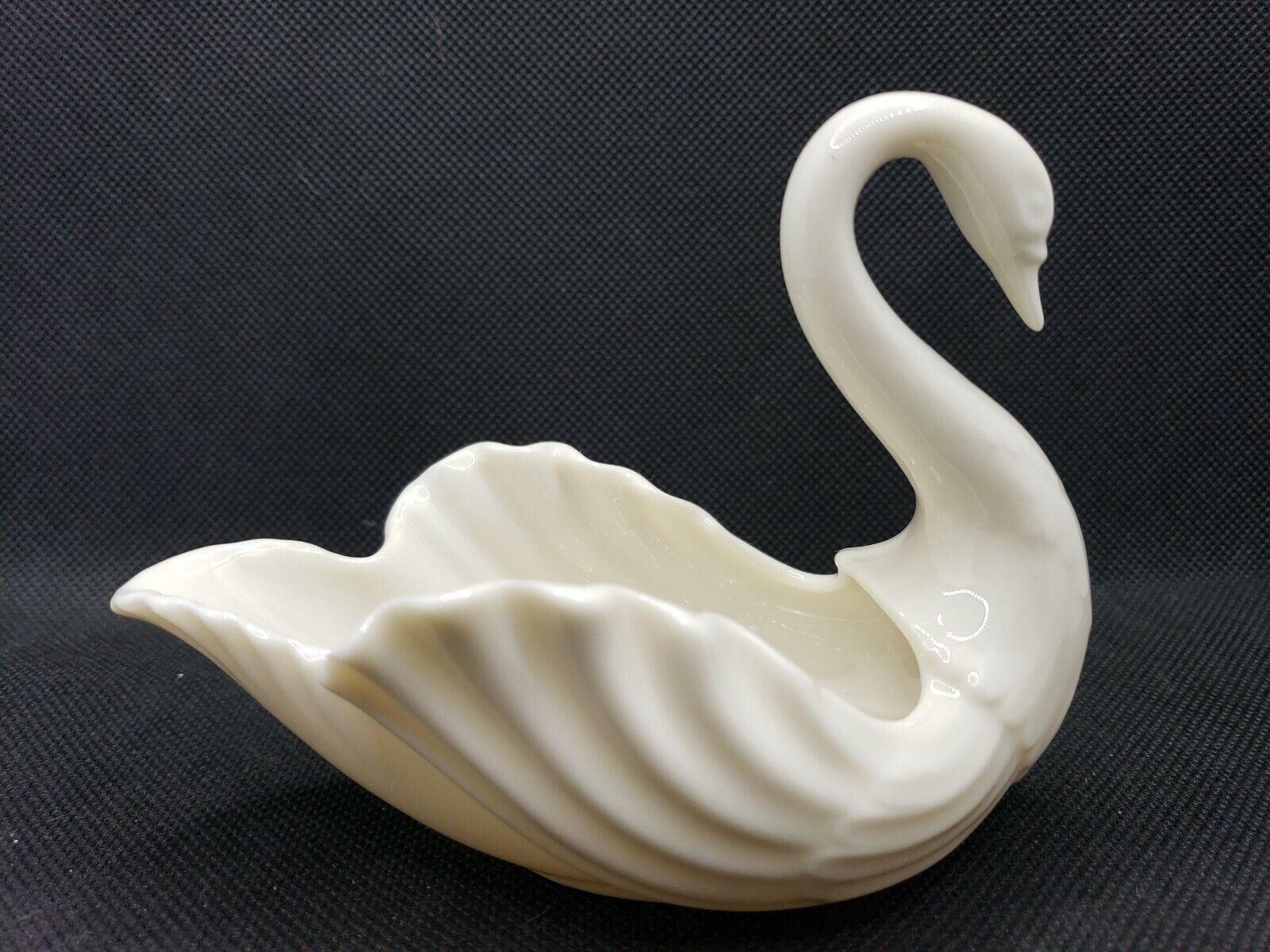 Vintage Mid-Century 1900's LENOX CHINA Ivory Bone China Swan Shaped Bowl-U.S.A.