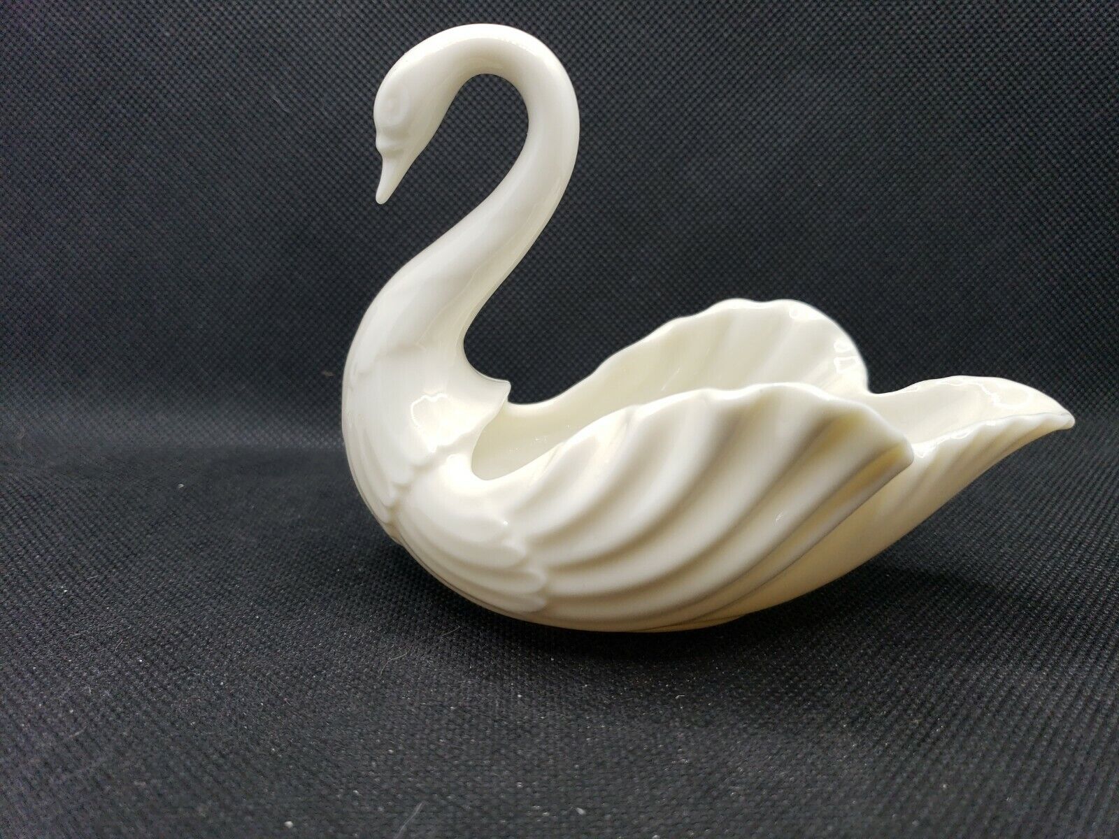 Vintage Mid-Century 1900's LENOX CHINA Ivory Bone China Swan Shaped Bowl-U.S.A.