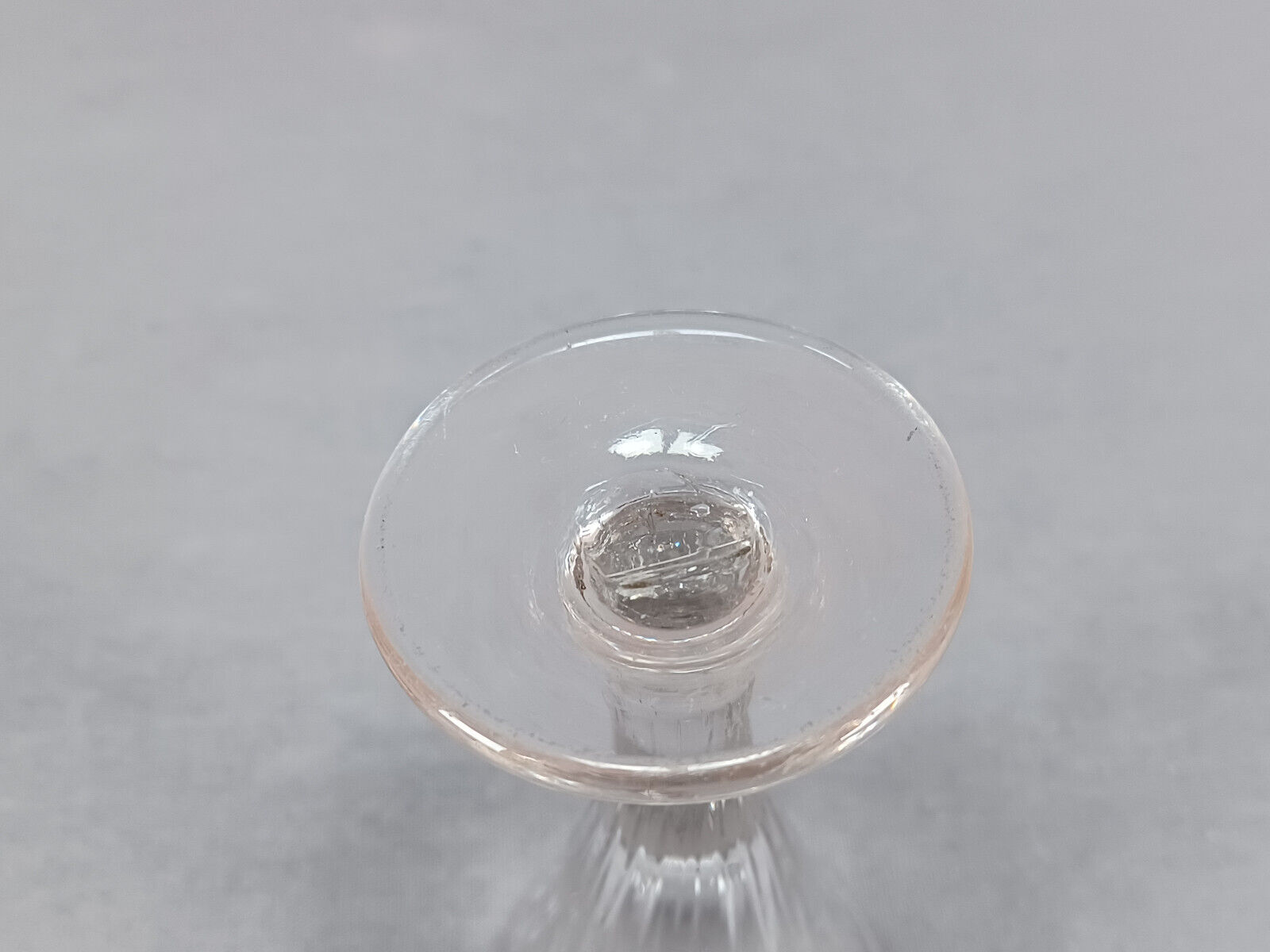 18th Century Georgian British Pattern Molded Flint Wine Glass Circa 1790