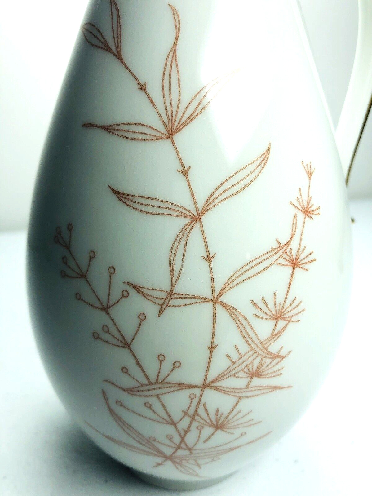 Antique JL Menau Graf Von Henneberg Pitcher Vase Ewer Germany Numbered  7 3/4”