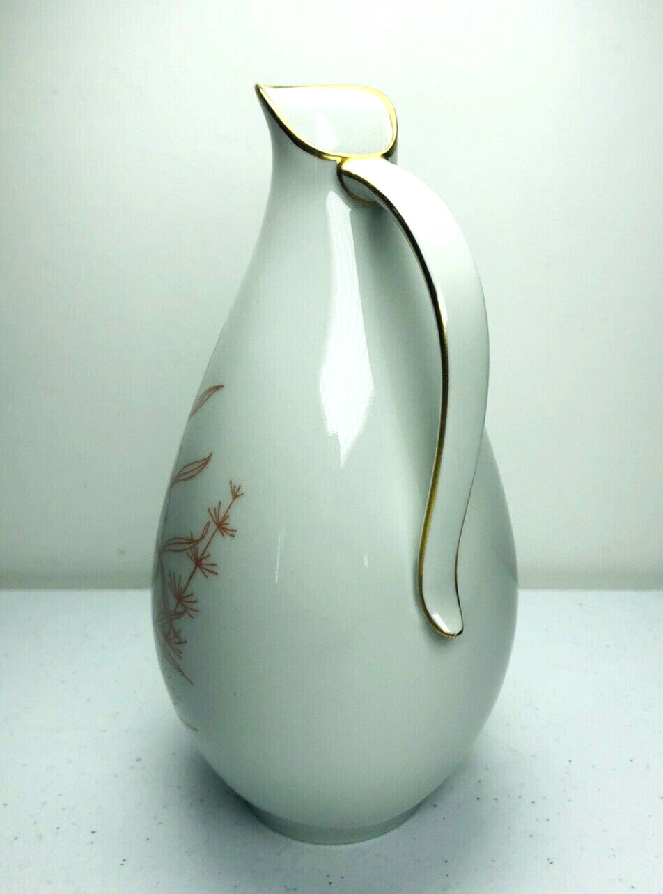Antique JL Menau Graf Von Henneberg Pitcher Vase Ewer Germany Numbered  7 3/4”