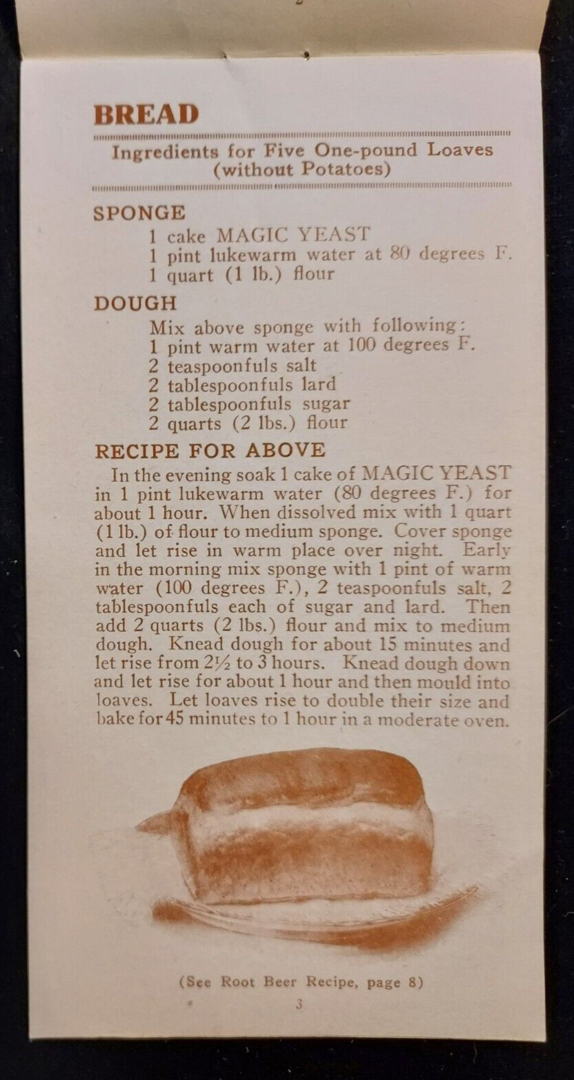 Old Cookbook Bake At Home Magic Yeast Northwestern Chicago Root Beer Premiums