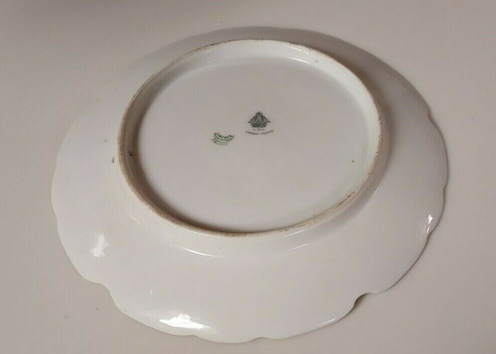 Limoges Charger Plate LRL 1900's Hand Painted Game Birds Cock & Hen Artist Ourcq