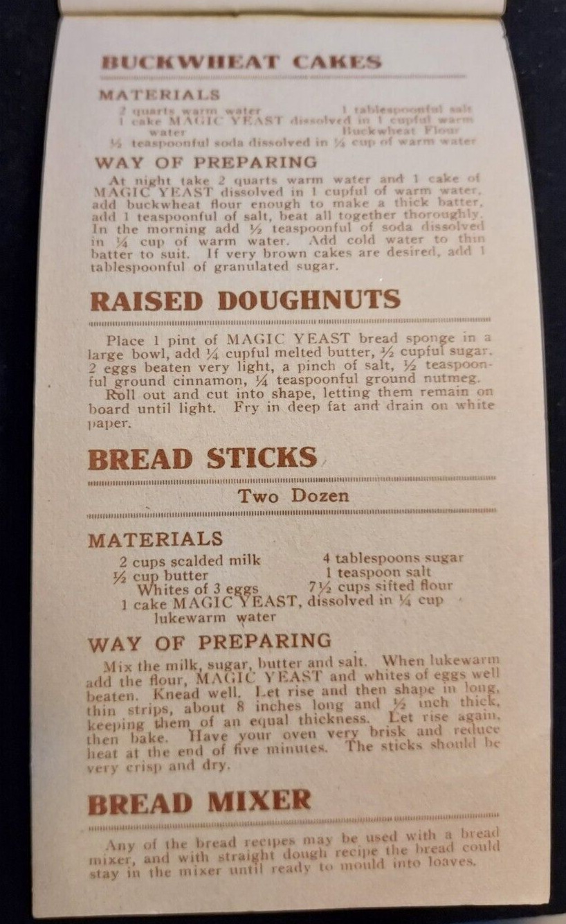 Old Cookbook Bake At Home Magic Yeast Northwestern Chicago Root Beer Premiums