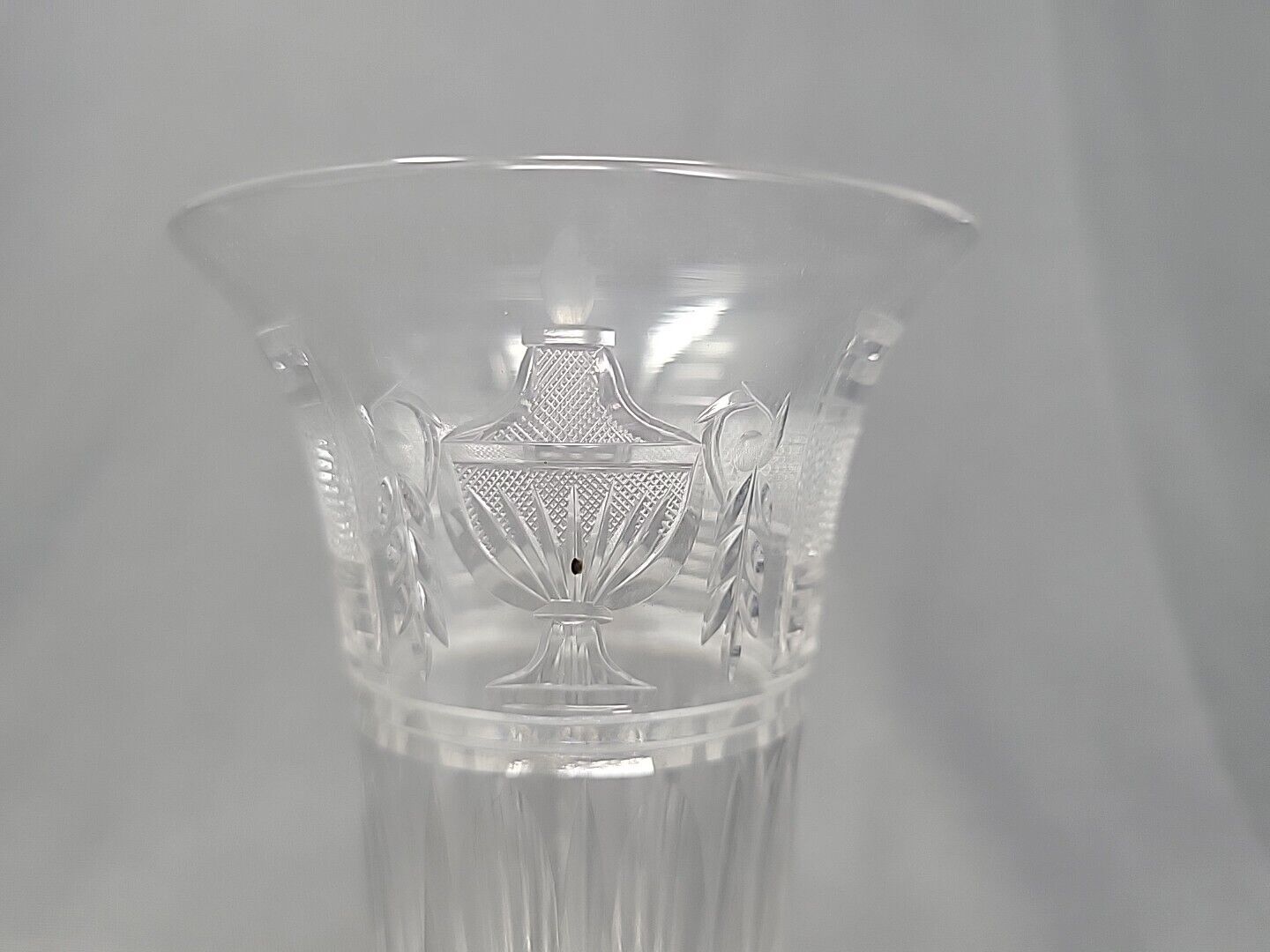 Antique English Anglo Irish Cut Glass Syllabub Glass c.1790 Small Chip