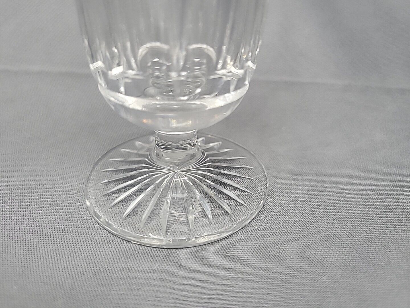 Antique English Anglo Irish Cut Glass Syllabub Glass c.1790 Small Chip