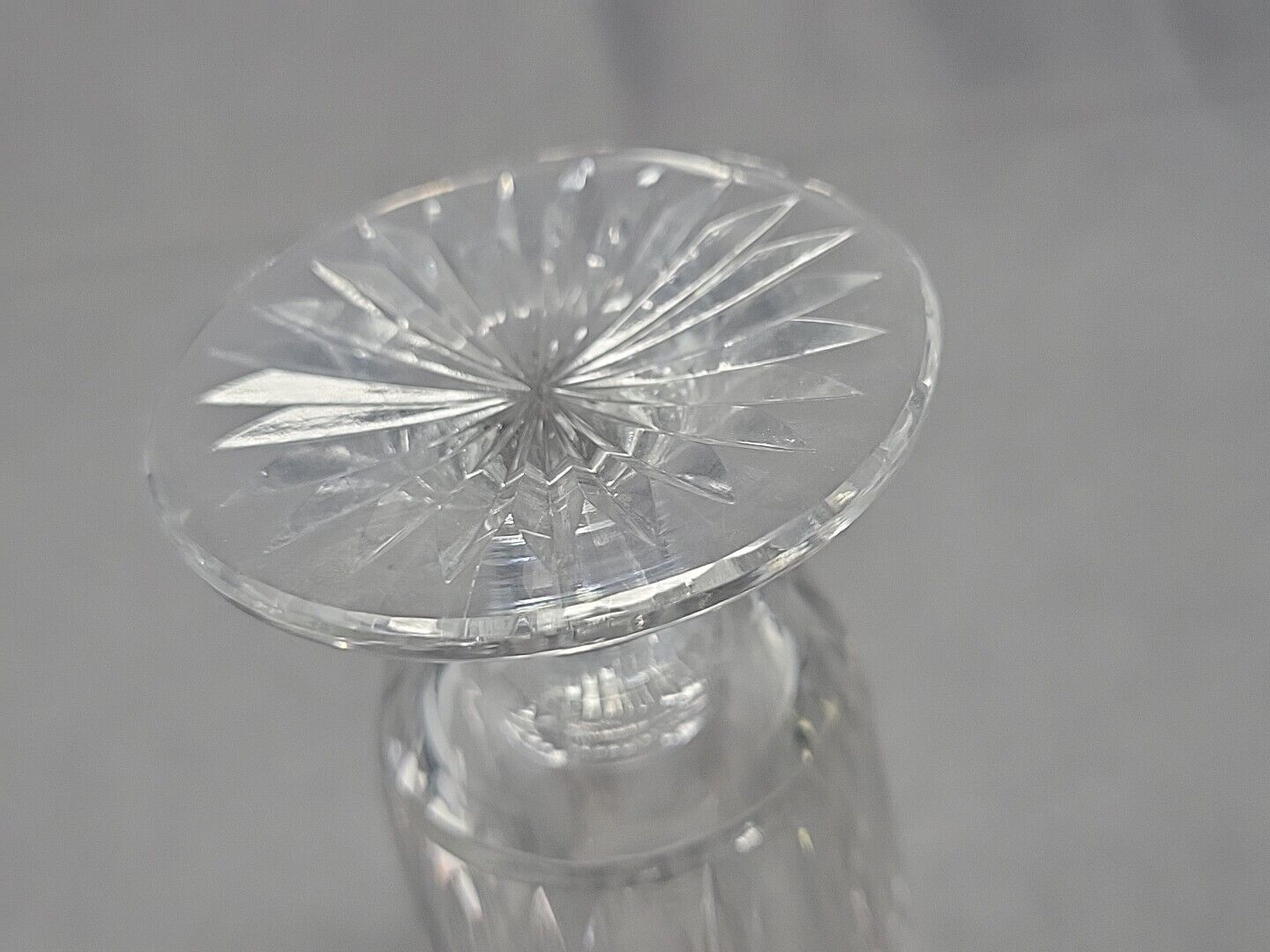 Antique English Anglo Irish Cut Glass Syllabub Glass c.1790 Small Chip