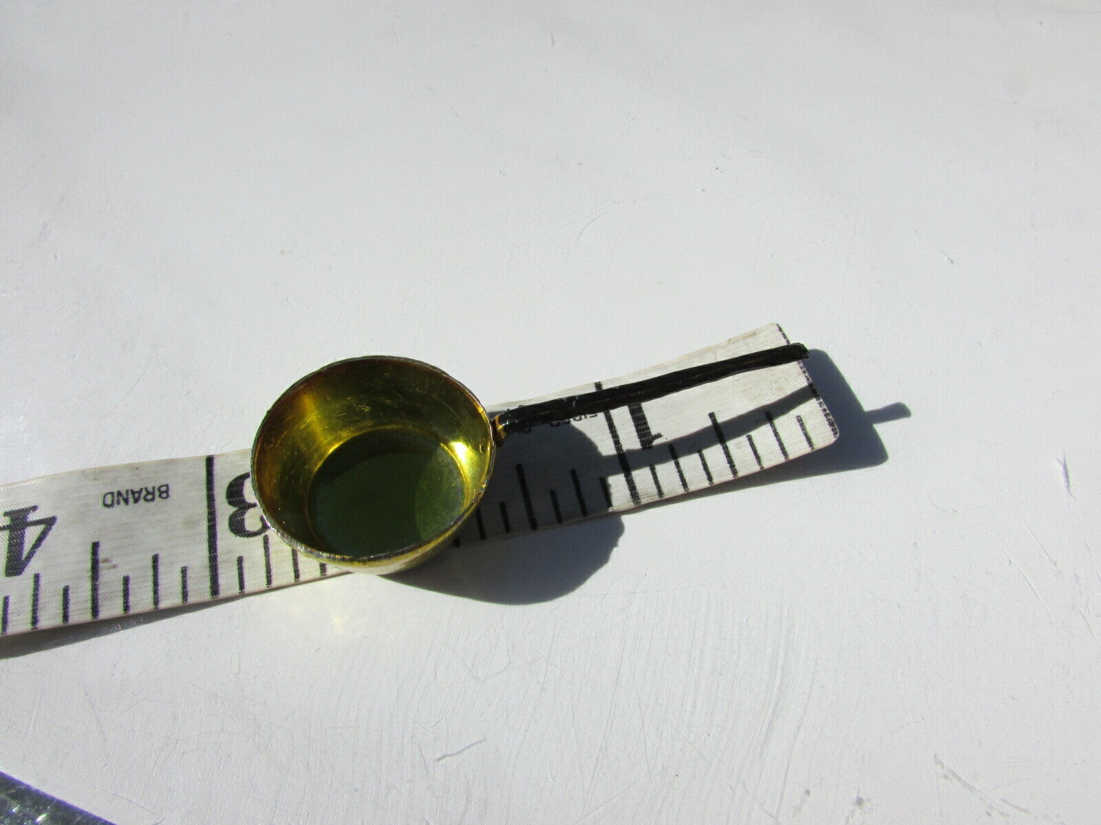 Dollhouse Miniature Kitchen Pot Antique German Pewter Brass Early 1900's