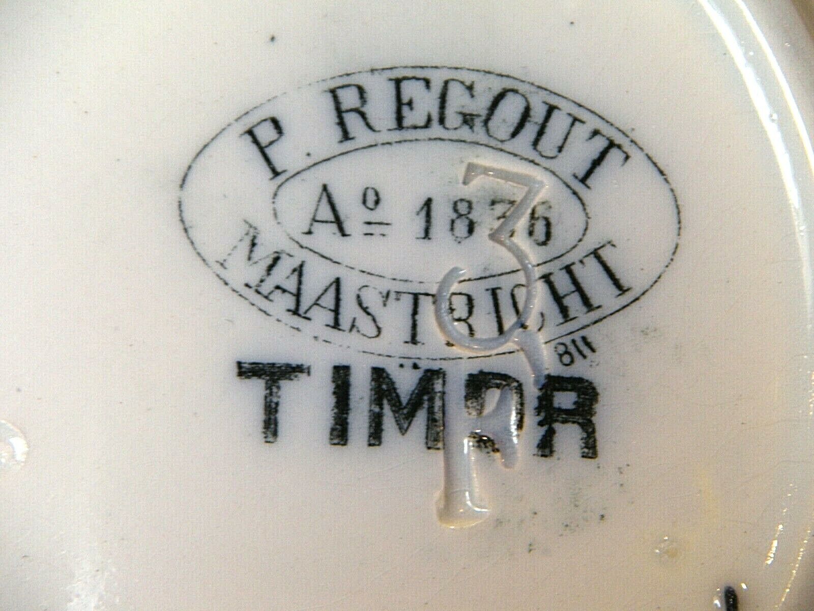 Antique Mid-1800's Petrus Regout Maastrich (Sphinx) Timor & Canton Dinnerware