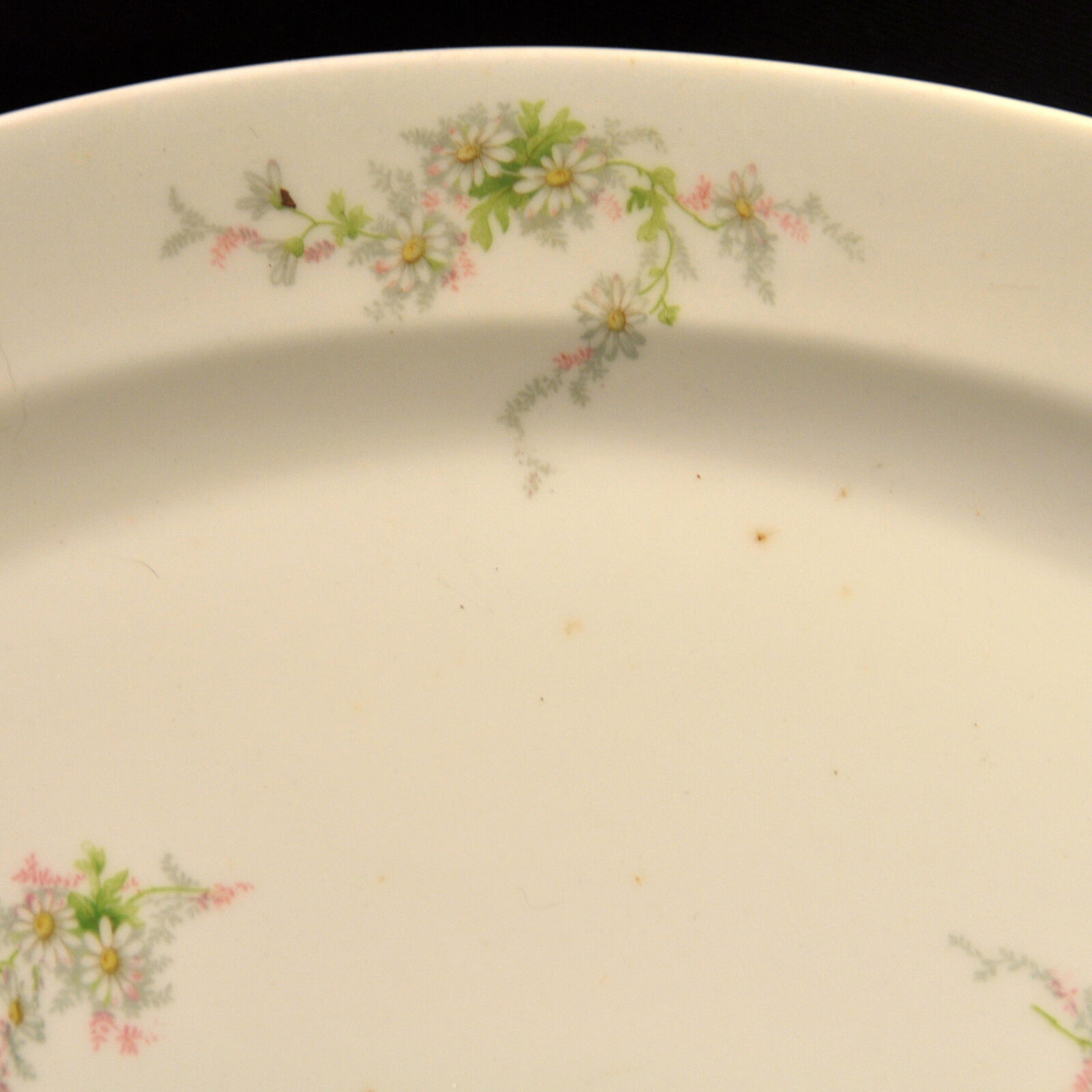Limoges Guerin Platter 18 1/2" X 13 3/8" Embossing 1900-1932 Daisy Sprays w/Gold