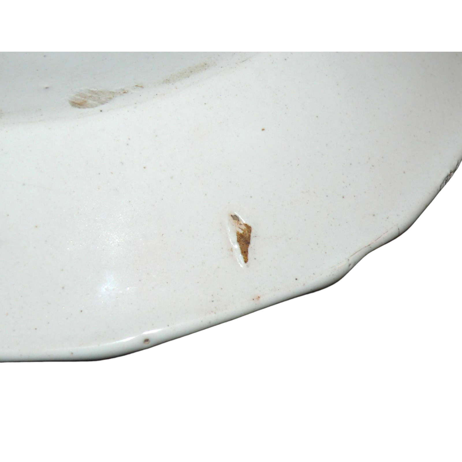 Antique 1791 French Faience Pottery Plate Bowl Whimsical Revolution X Mark