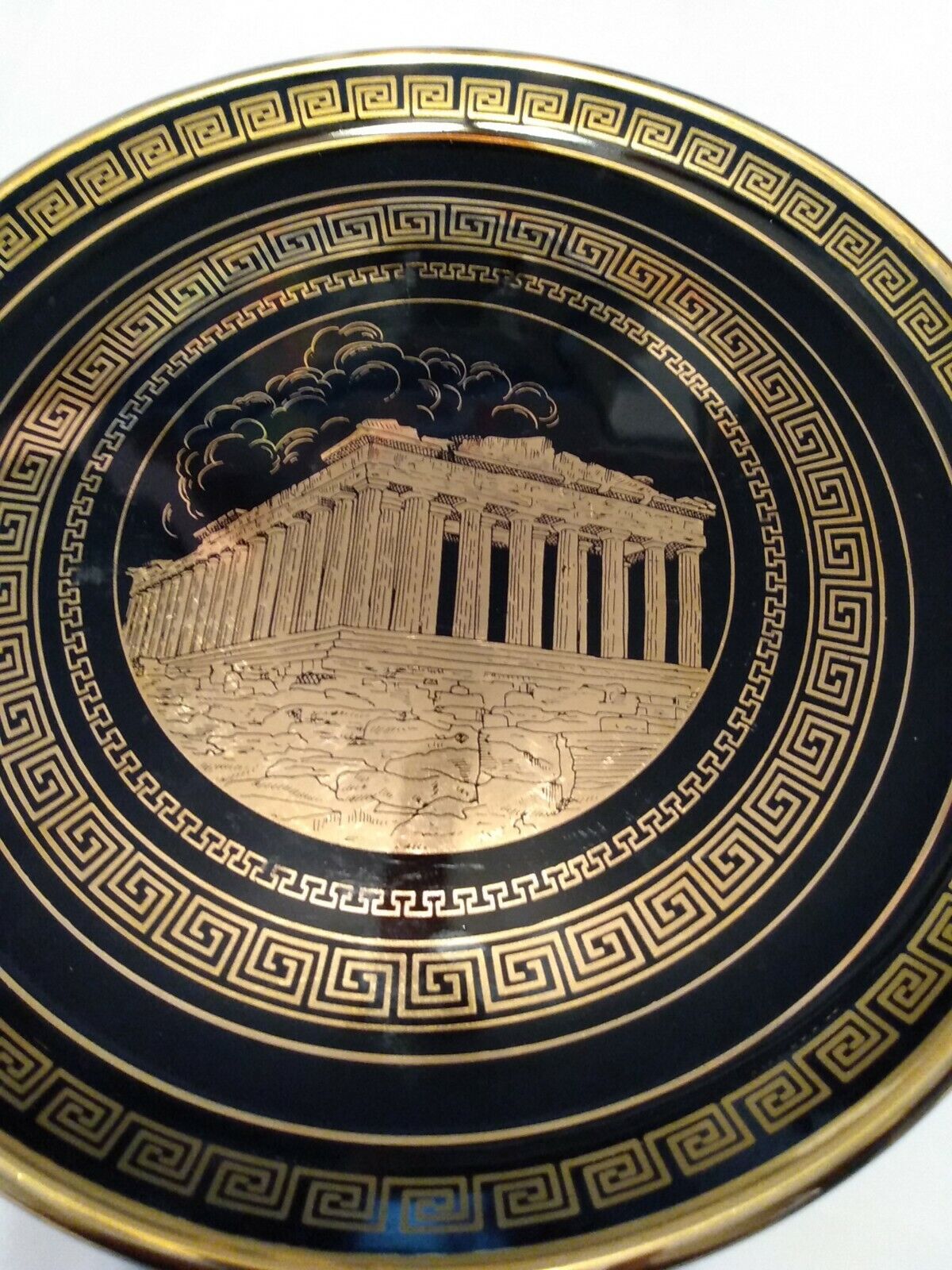 charger plates set of 4.made in Greece with assorted images of Greek life 