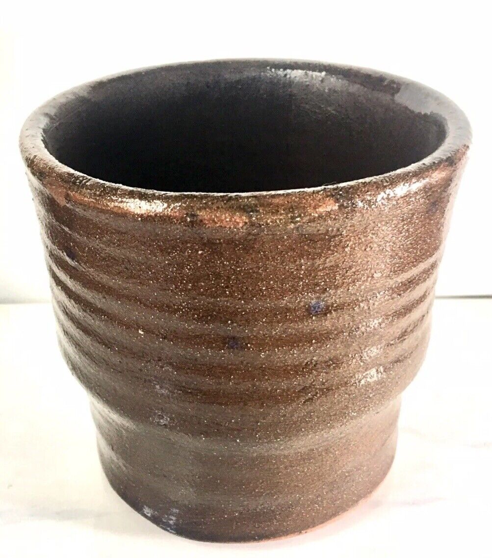 Vintage Heavy Red Ware Pottery Hand Thrown Bonsai Planter Pot Tableware Earthy