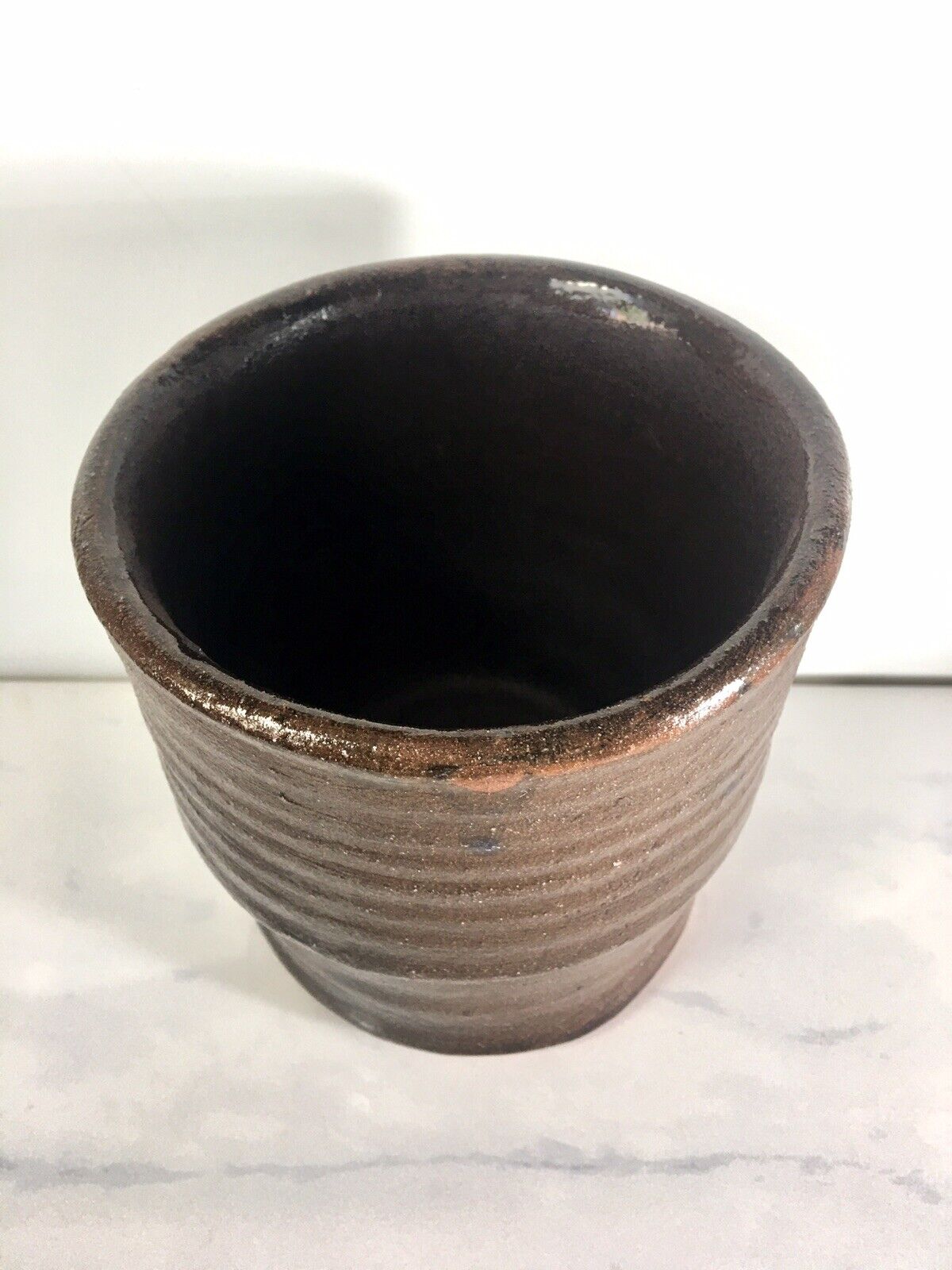 Vintage Heavy Red Ware Pottery Hand Thrown Bonsai Planter Pot Tableware Earthy