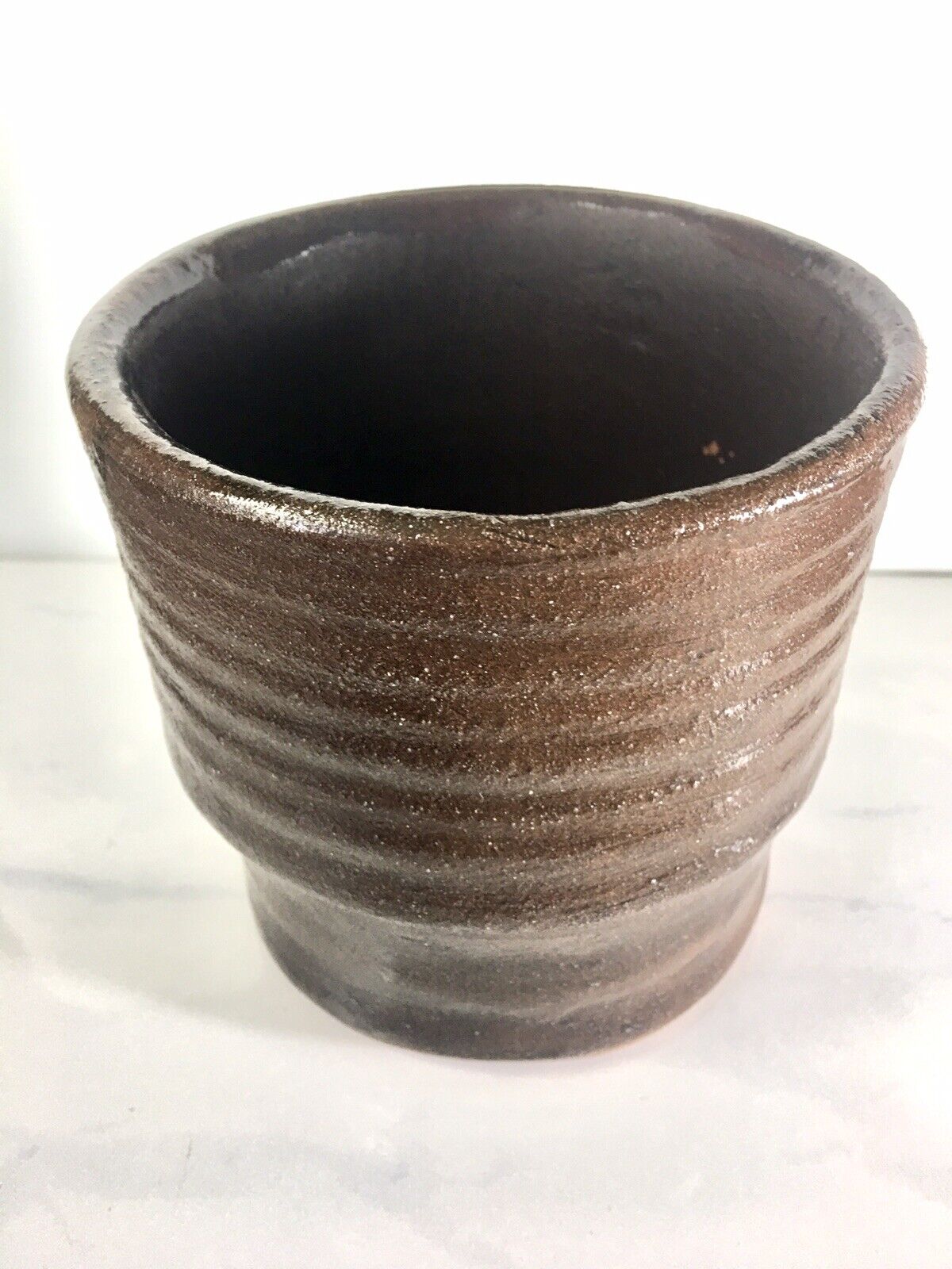 Vintage Heavy Red Ware Pottery Hand Thrown Bonsai Planter Pot Tableware Earthy