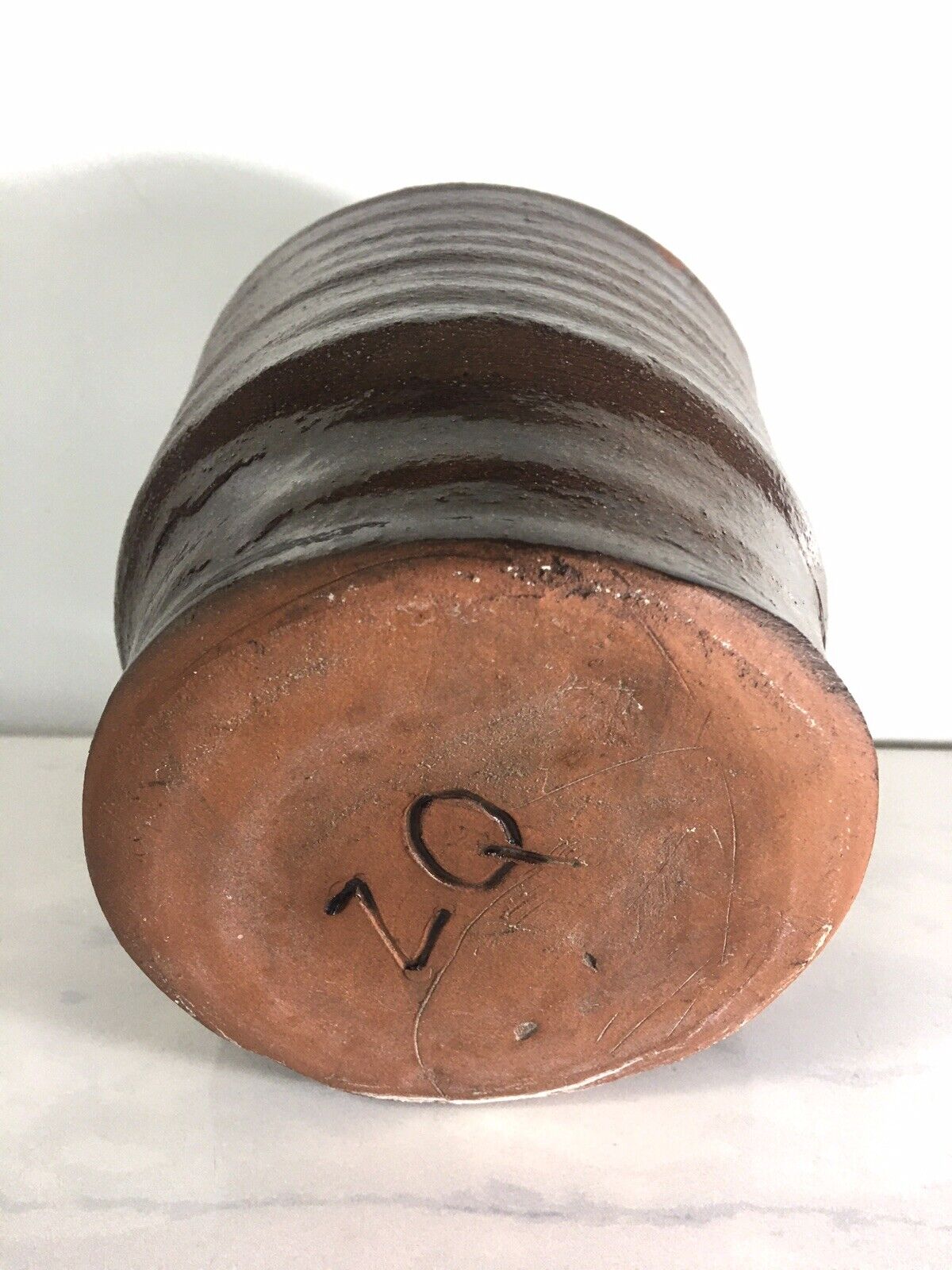 Vintage Heavy Red Ware Pottery Hand Thrown Bonsai Planter Pot Tableware Earthy