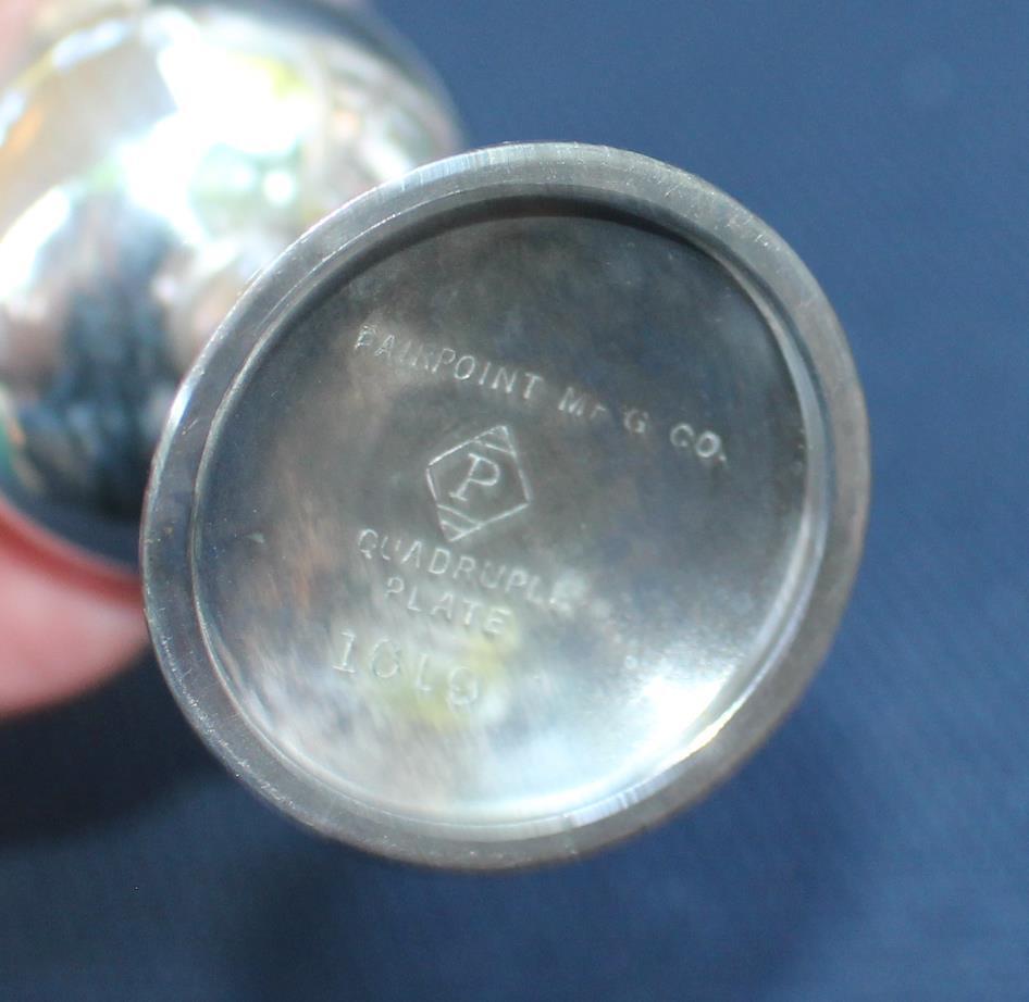 Early 1900s  First Holly Communion Silver Plate Set In Memory of Phebe