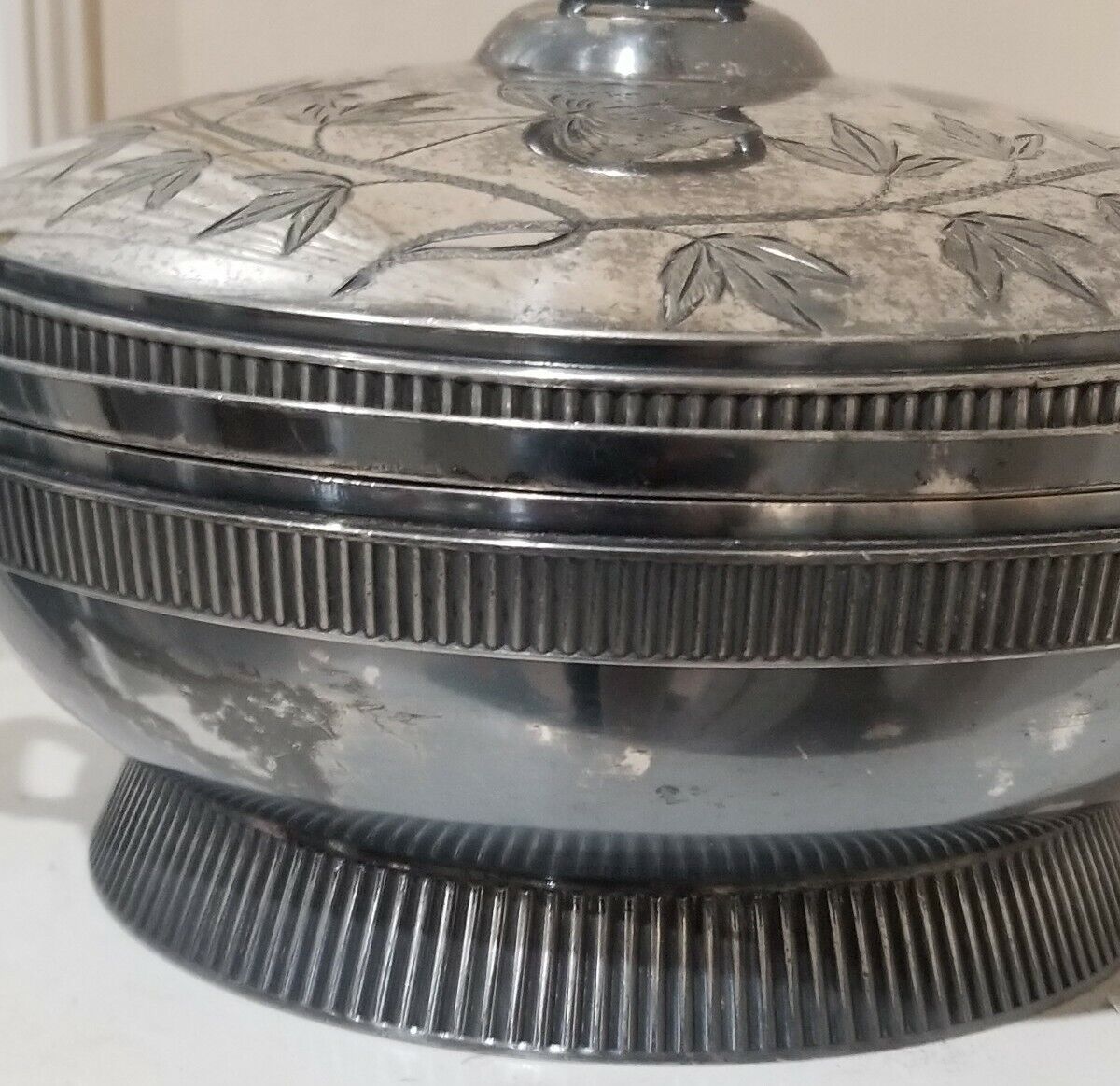Antique Silver plated Signed 25 Victorian Soup Tureen Mead&Robbins Triple Plate 