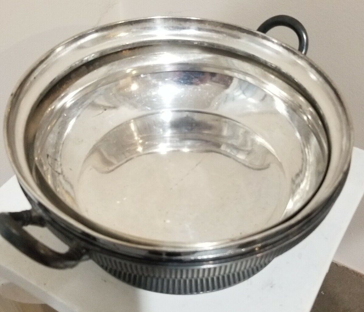 Antique Silver plated Signed 25 Victorian Soup Tureen Mead&Robbins Triple Plate 
