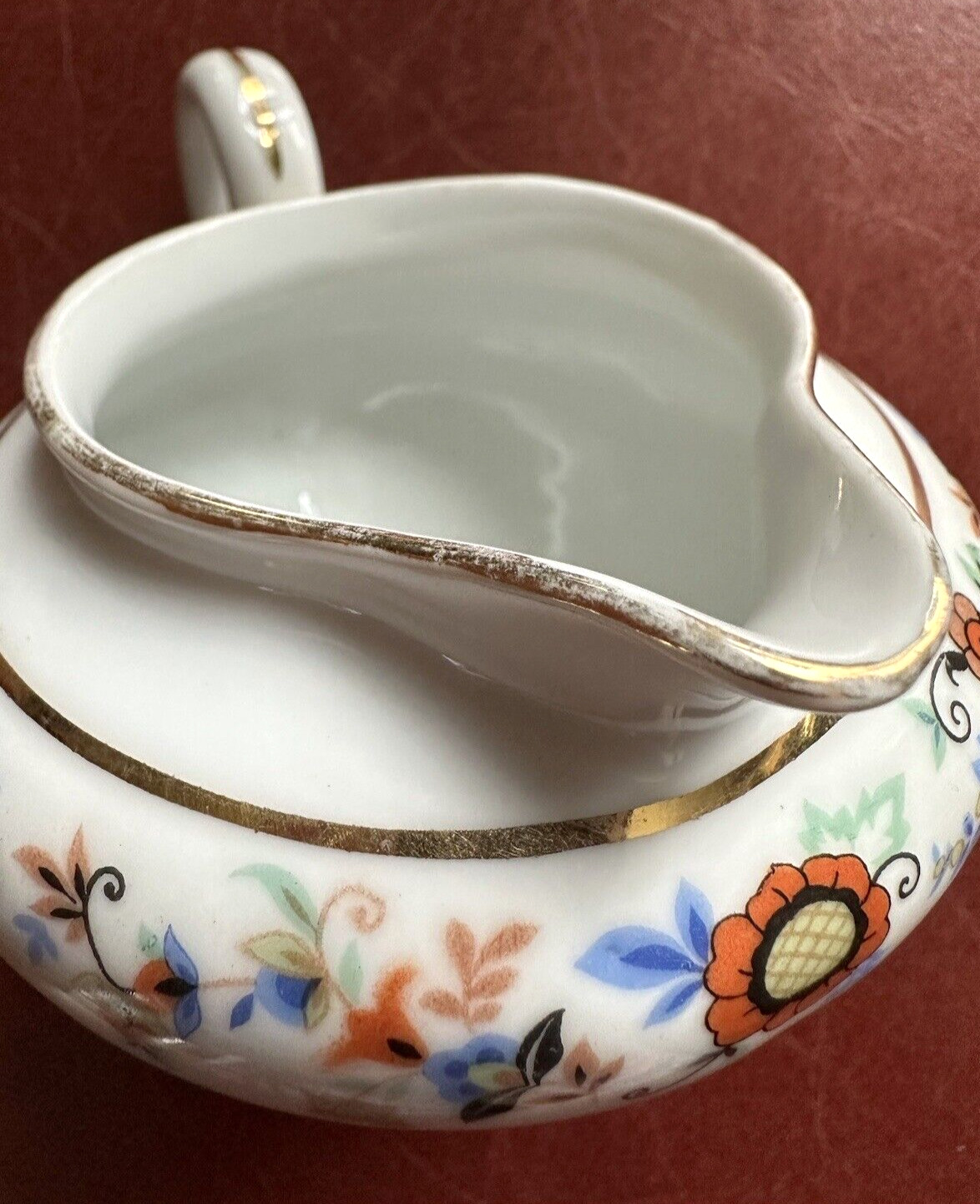 Antique Porcelain Hand Painted Tableware Creamer Circa 1900's RHT