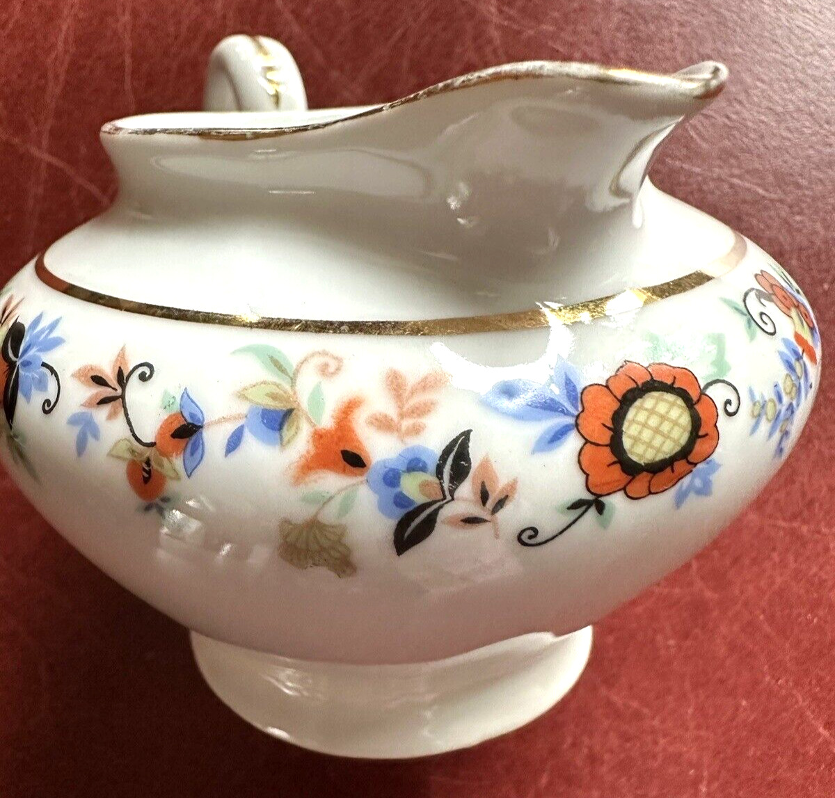 Antique Porcelain Hand Painted Tableware Creamer Circa 1900's RHT