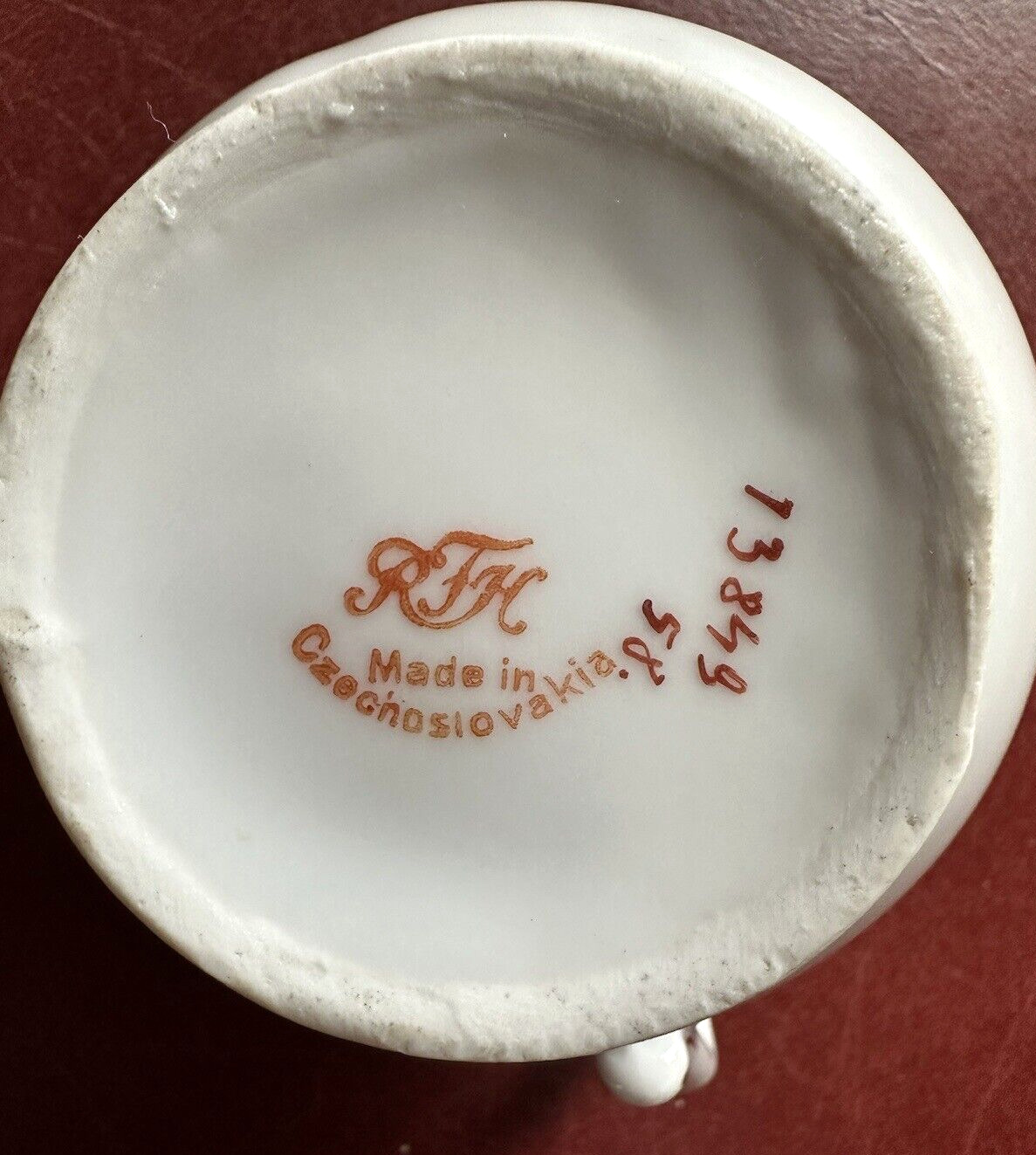 Antique Porcelain Hand Painted Tableware Creamer Circa 1900's RHT