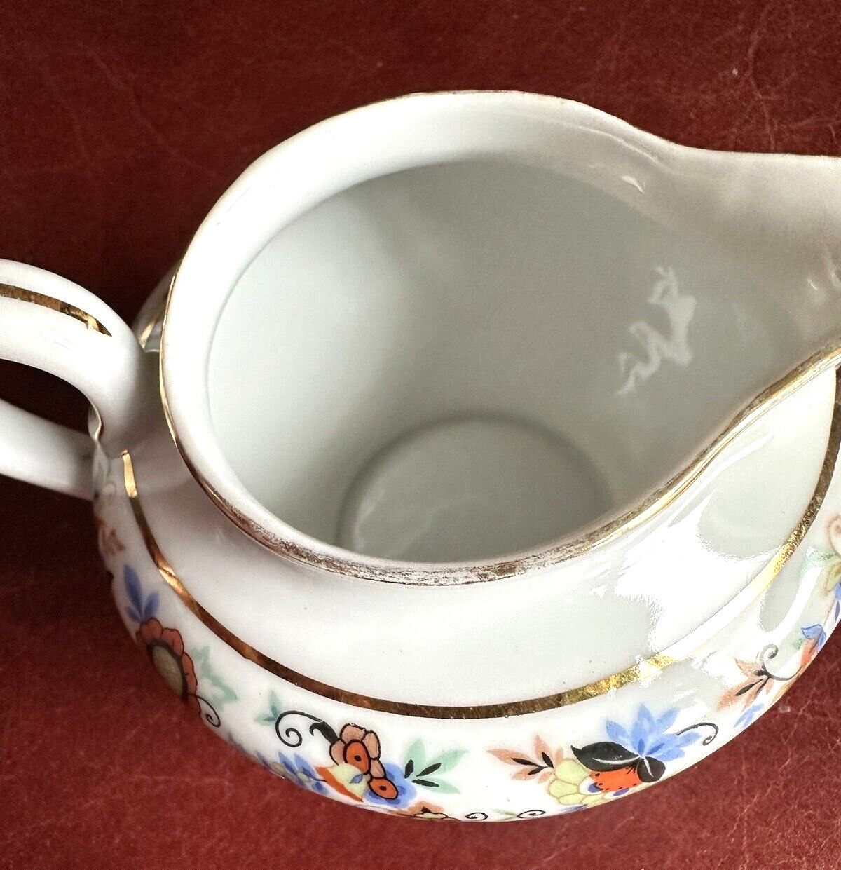 Antique Porcelain Hand Painted Tableware Creamer Circa 1900's RHT