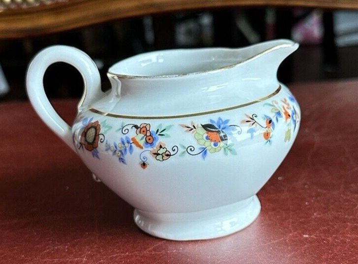 Antique Porcelain Hand Painted Tableware Creamer Circa 1900's RHT