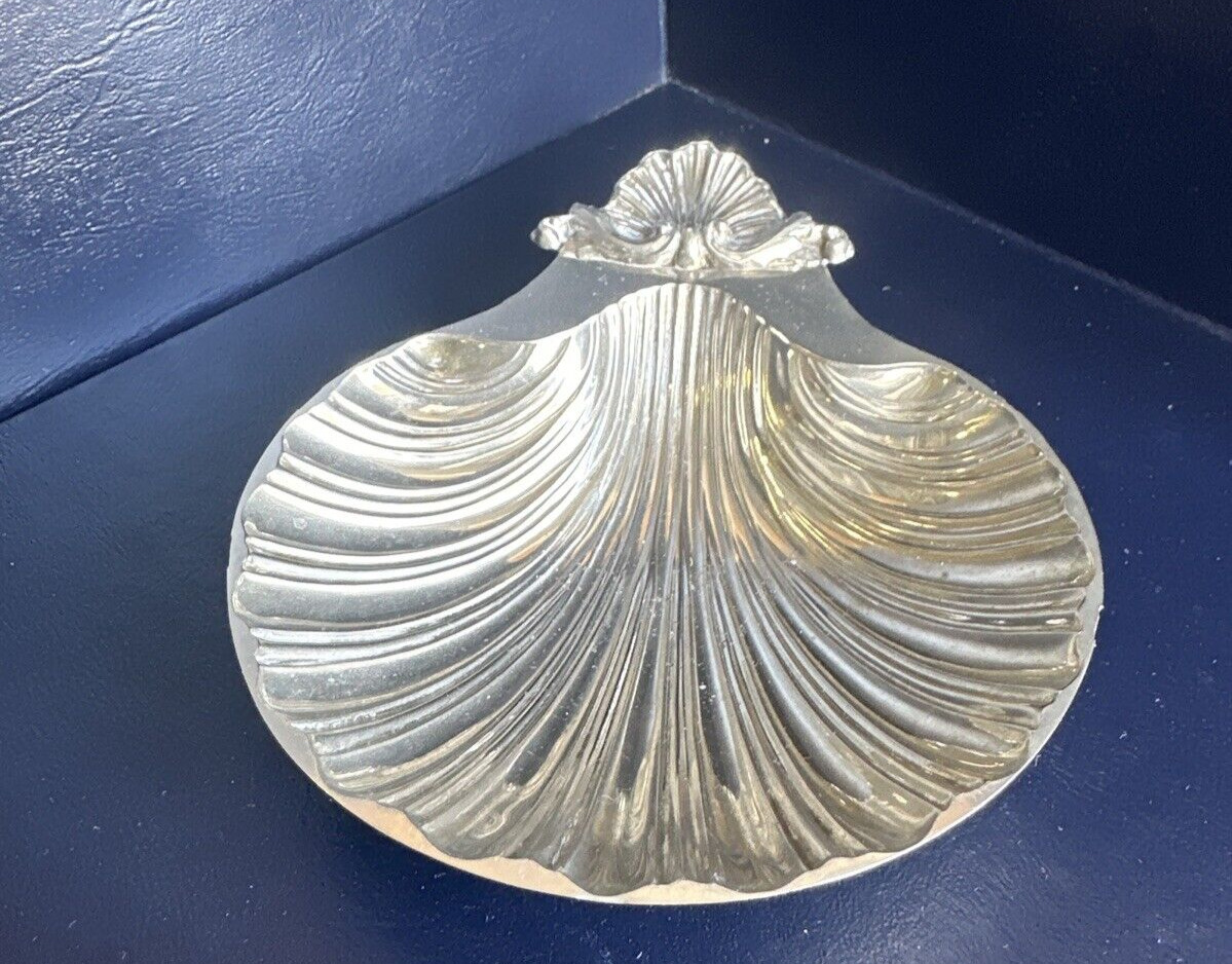 3 Footed Clam Shell Dish Sheffield England Reproduction 1700-1800