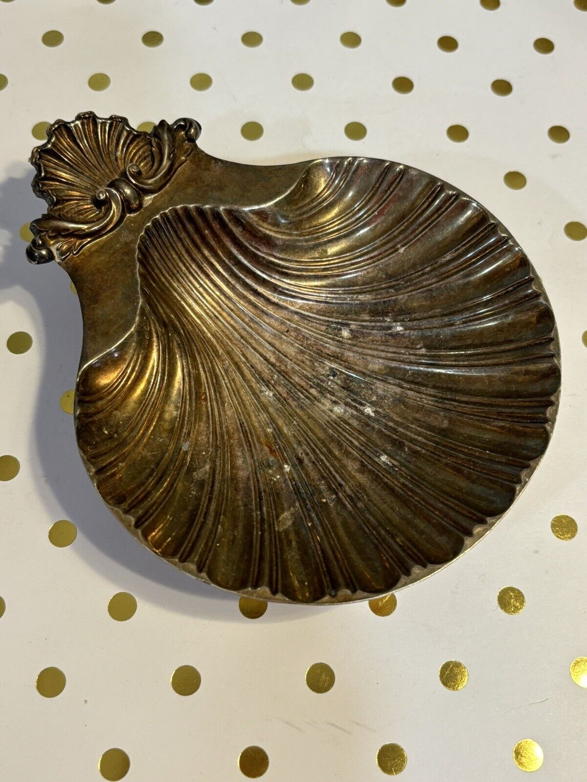 Sheffield England Clam Shell Reproduction Key Dish, Ring Dish, Burning tray