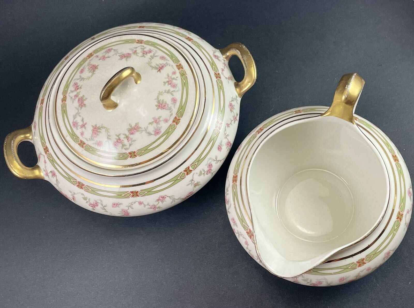 Antique Taylor Smith Taylor Creamer IONA China Pottery Early 1900's 