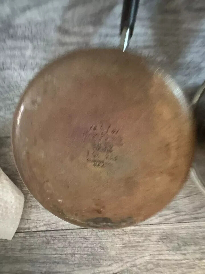 1801 REVERE WARE Copper Bottom Pans *READ*  LOT of 5   NINE PIECES