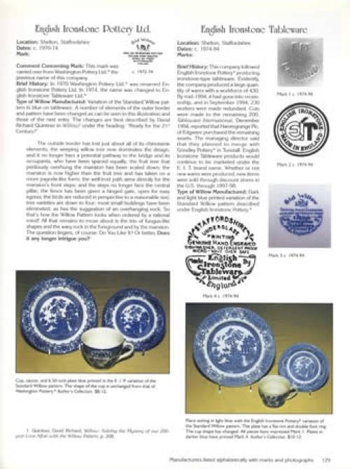 Antique English Blue Willow China Collector ID Guide inc Transferware 1800s Up