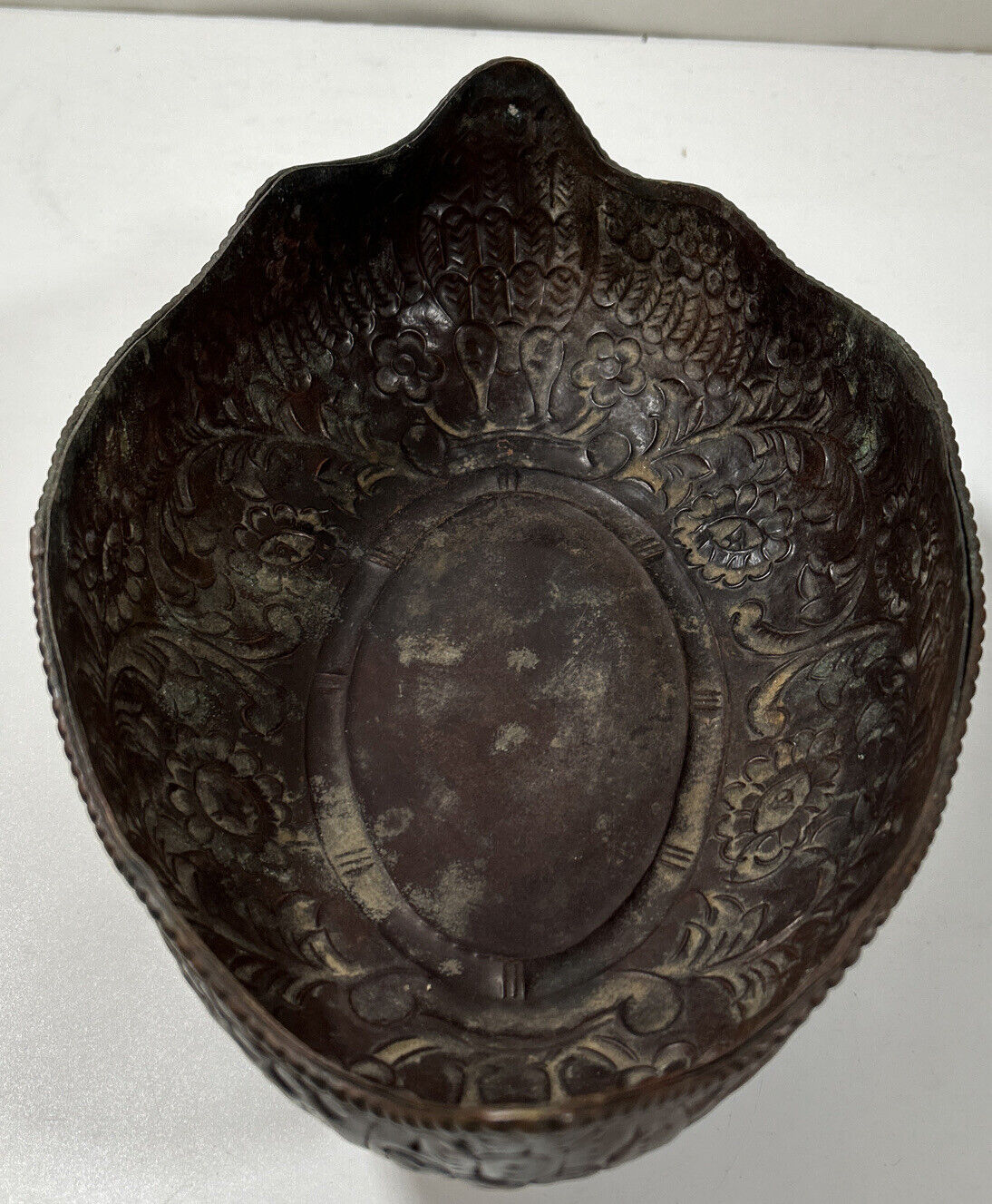 Antiq Fruit Bowl/Planter c1900s.Ftd Fluted Victorian Tableware Jardiniere. Metal