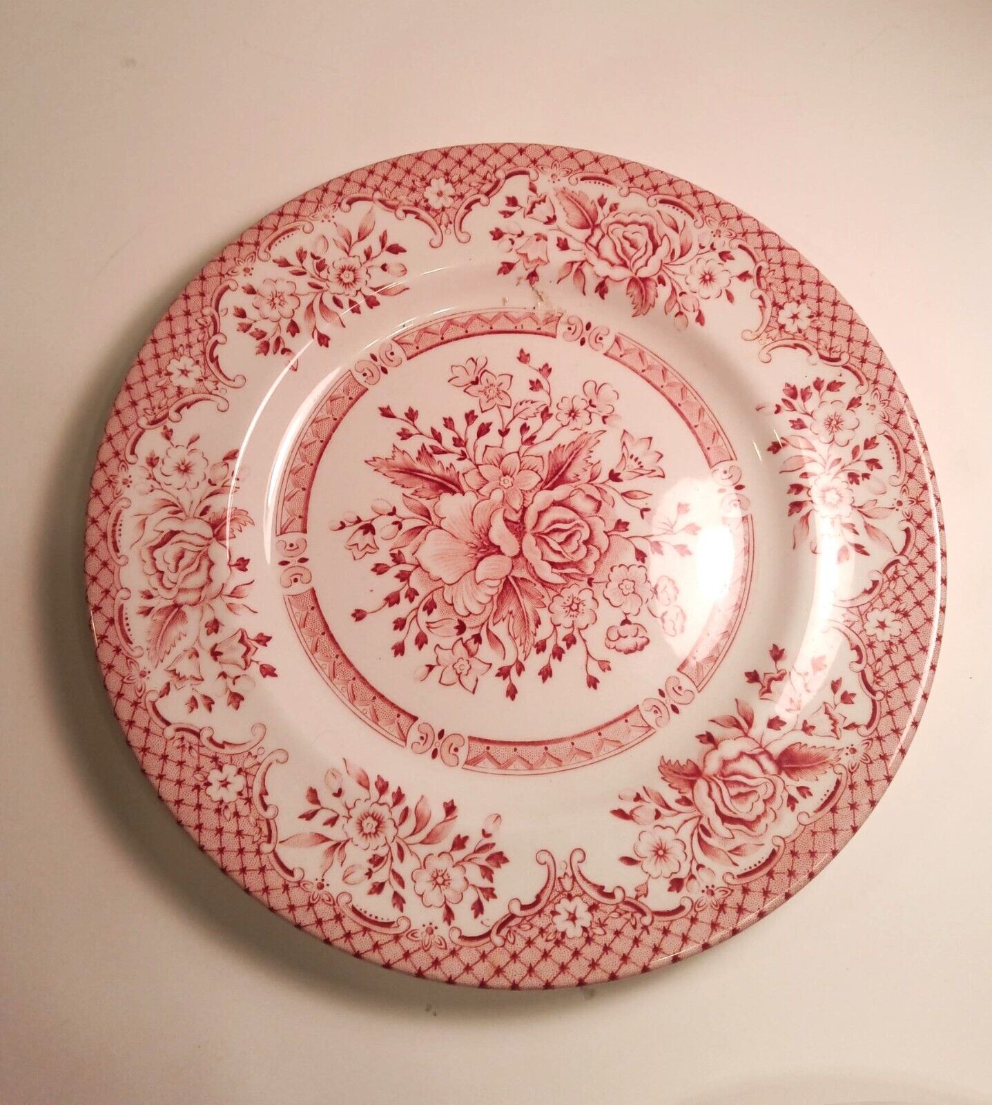 Wood & Sons Fine Tableware England Red Luncheon Salad Plates 8" Lot of Three