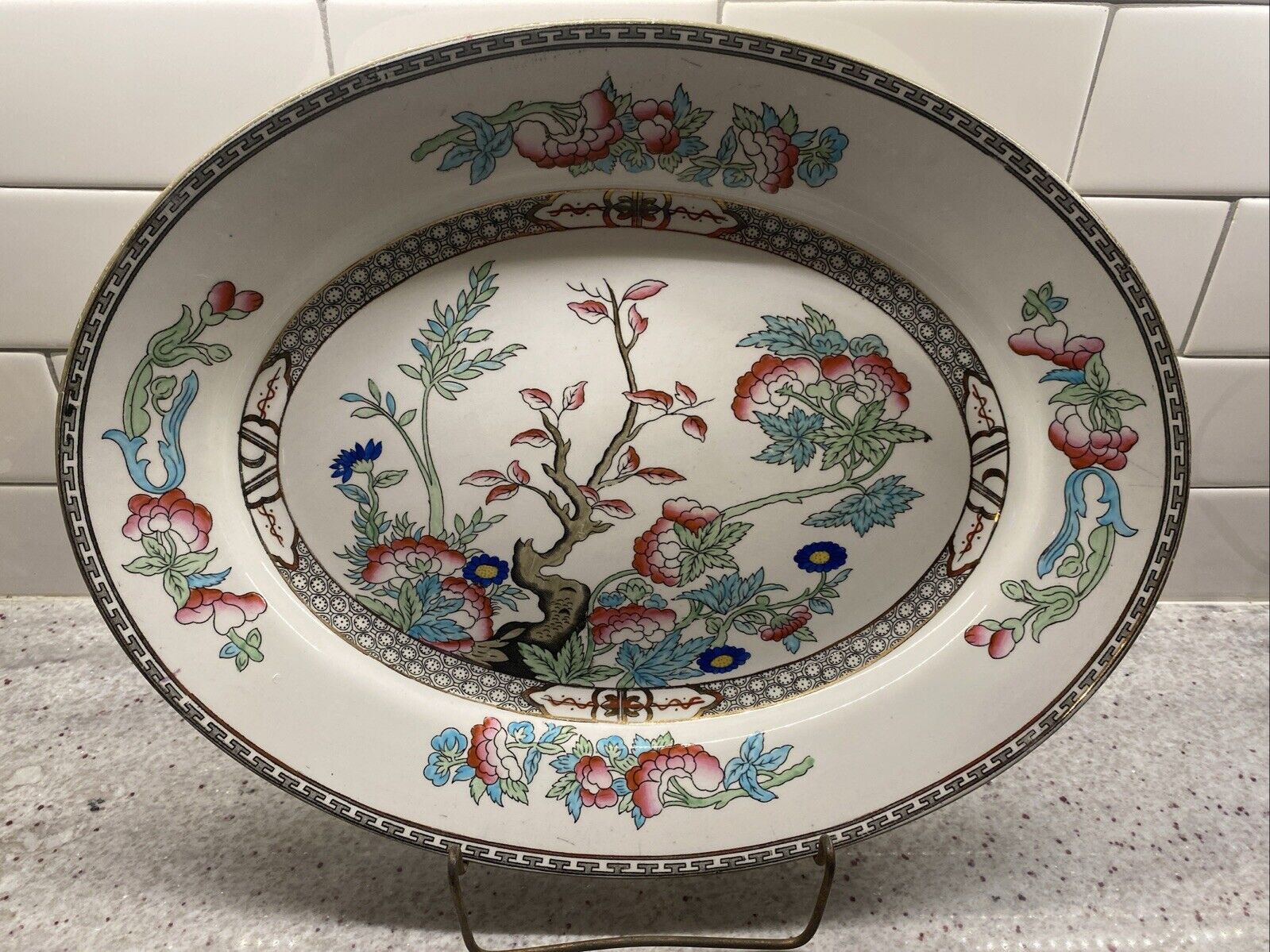 J & G Meakin Indian Tree Platter 15 7/8" Extra Large