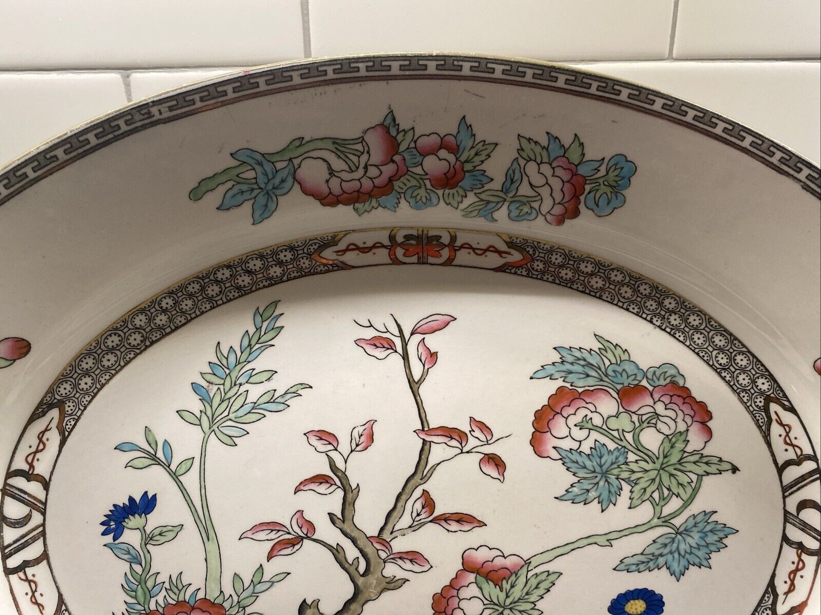 J & G Meakin Indian Tree Platter 15 7/8" Extra Large