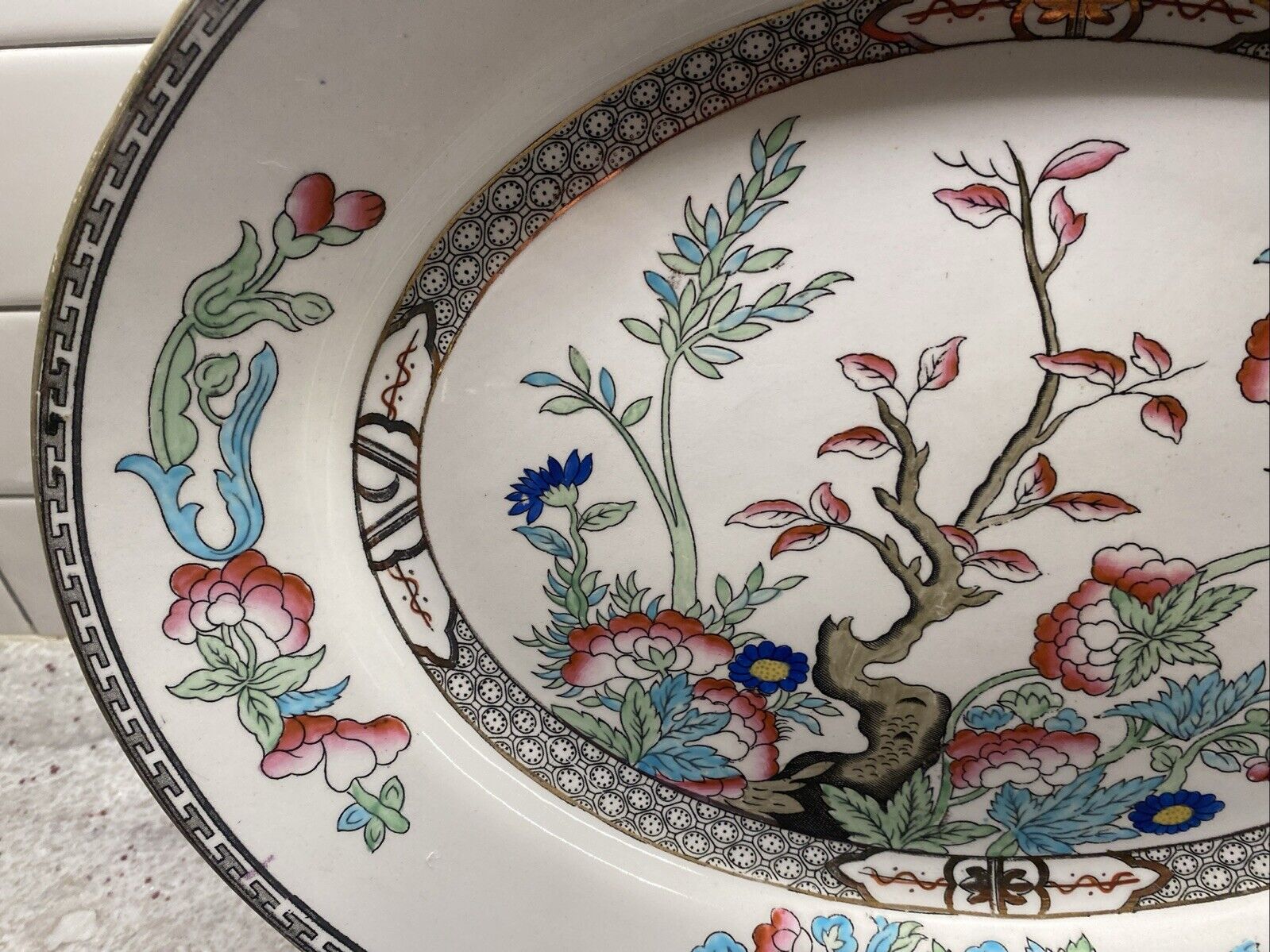 J & G Meakin Indian Tree Platter 15 7/8" Extra Large