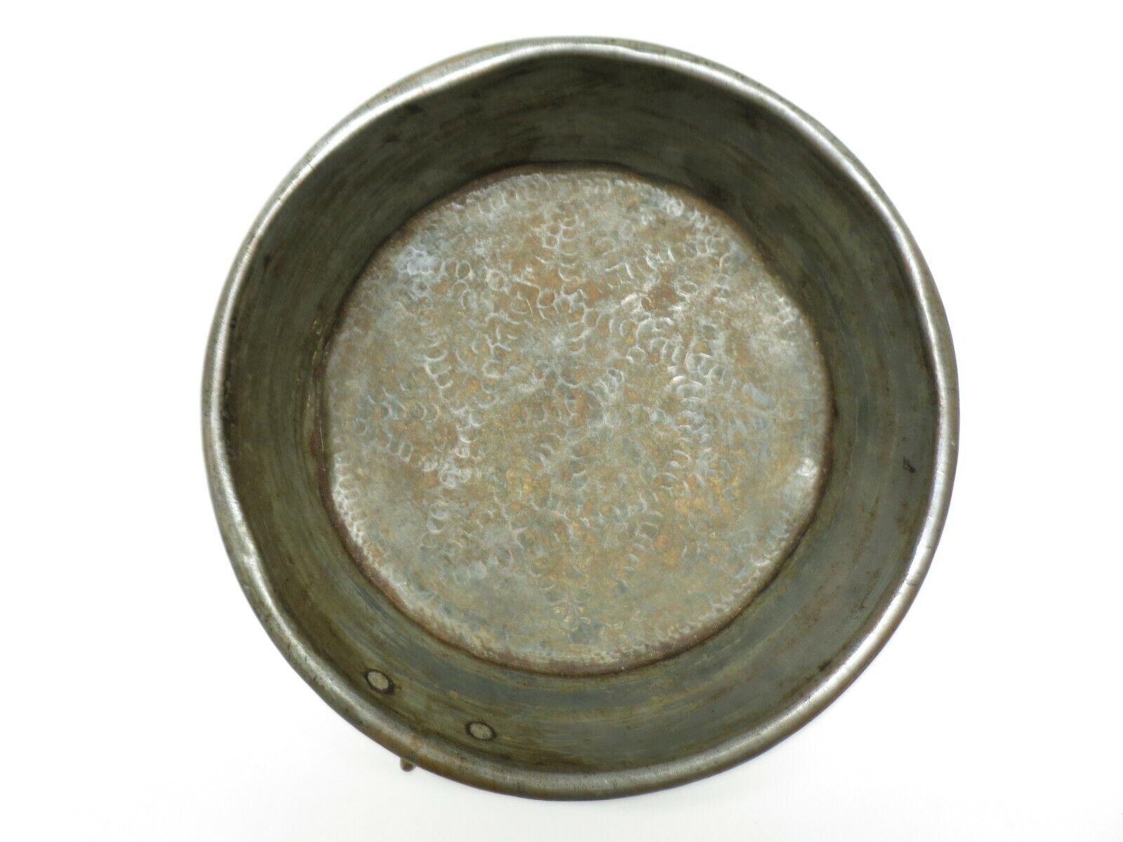 Ancient Metal Primitive Cooking Vessel Brass Fire Pot 1800s [Heavy Metal]
