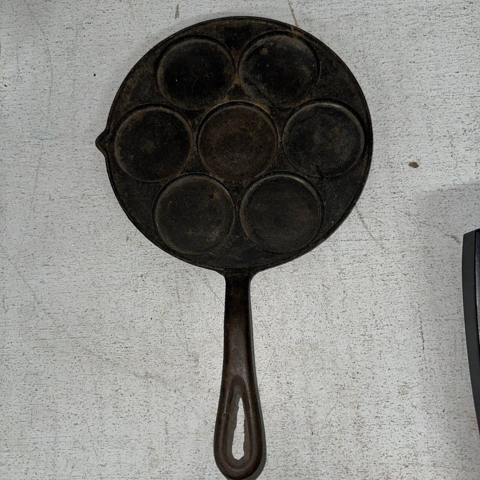 RARE ANTIQUE 1800'S ALFRED ANDERSON MPLS CAST IRON PLETT PAN