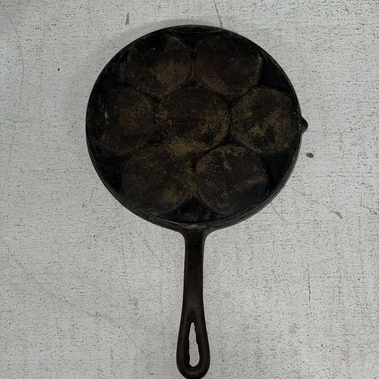 RARE ANTIQUE 1800'S ALFRED ANDERSON MPLS CAST IRON PLETT PAN