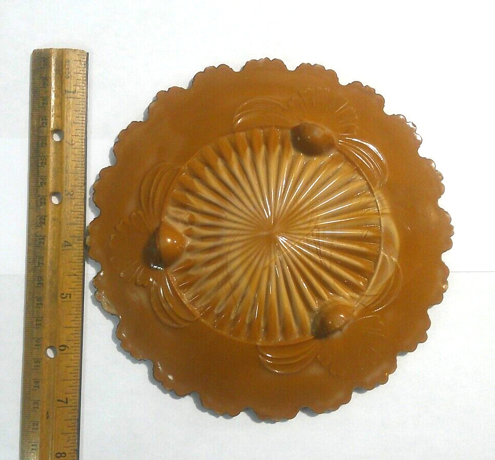 Leaf Bracket, No 400, National Glass,  Card Receiver/Tray, USA, c1900