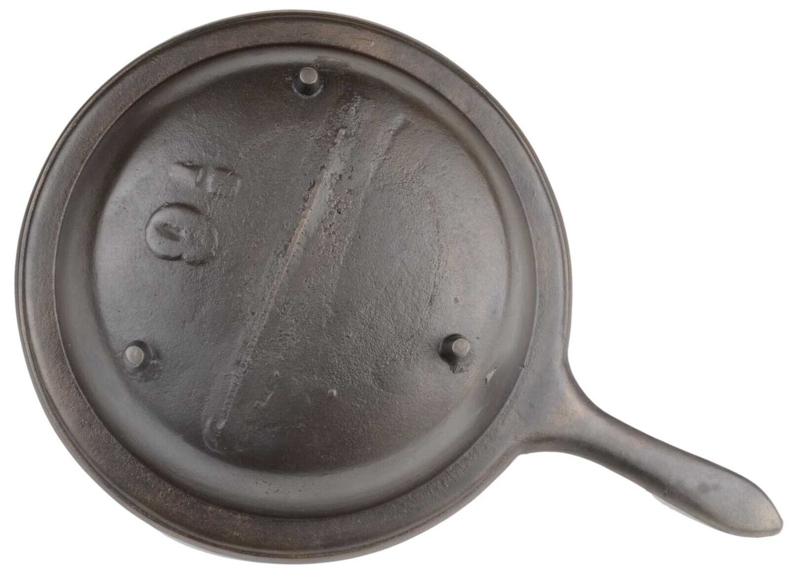 Vintage late 1800s "9-1/2" Cast Iron Spider Skillet Excel Restored Condition.