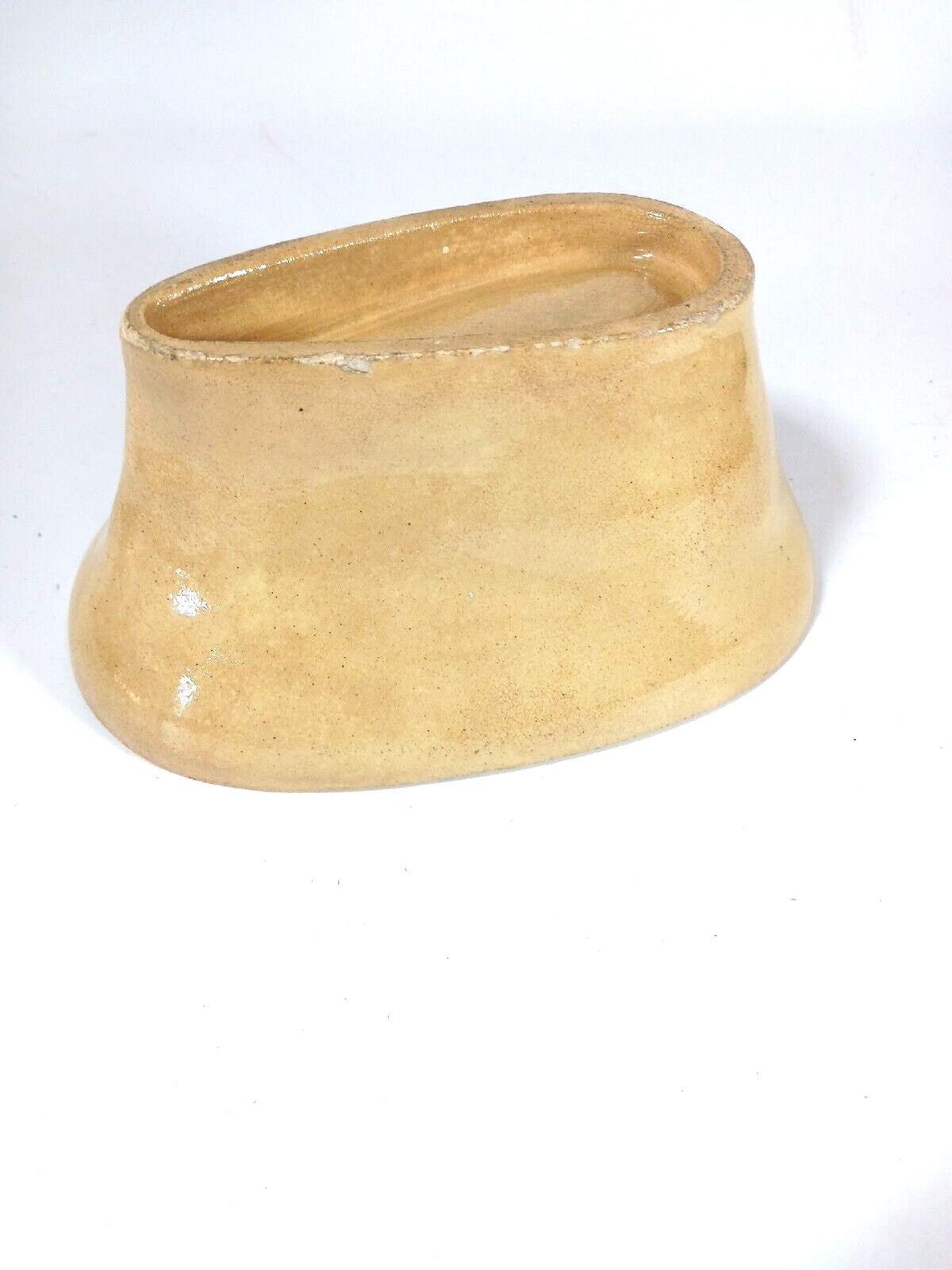 Antique Food Mold Stoneware Pottery Rabbit Yellowware 1800s 19th century